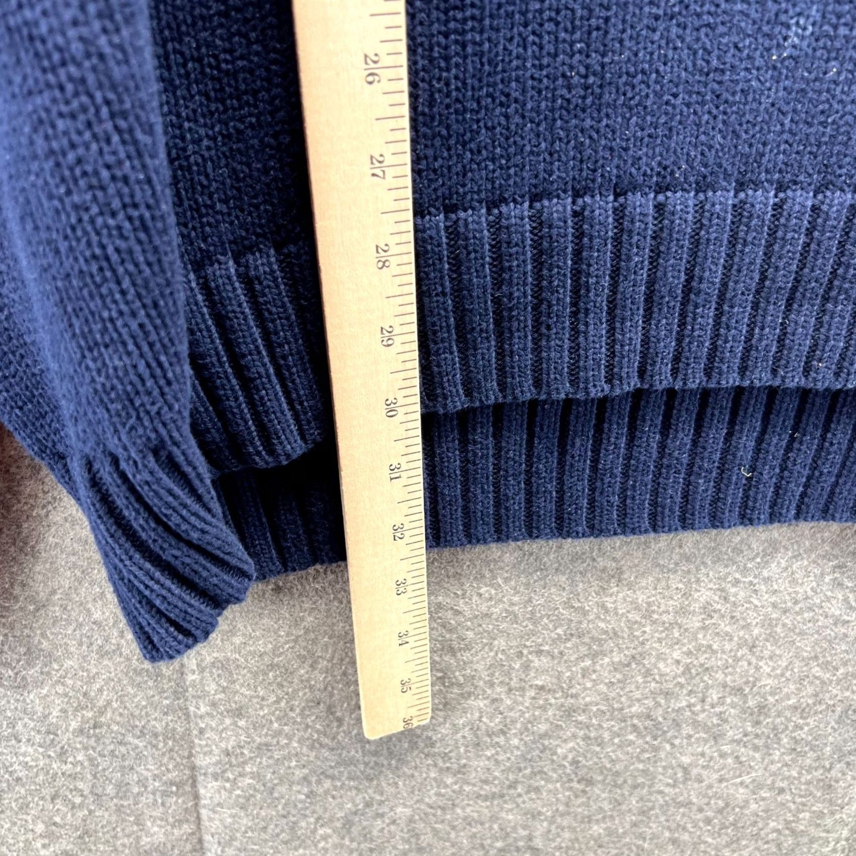Polo Ralph Lauren VINTAGE Polo Ralph Lauren Sweater Men XL Blue Navy Pullover Fleece Pony Knit Crew Neck Draped All Seasons Gift Size US XL / EU 56 / 4 - 4 Thumbnail