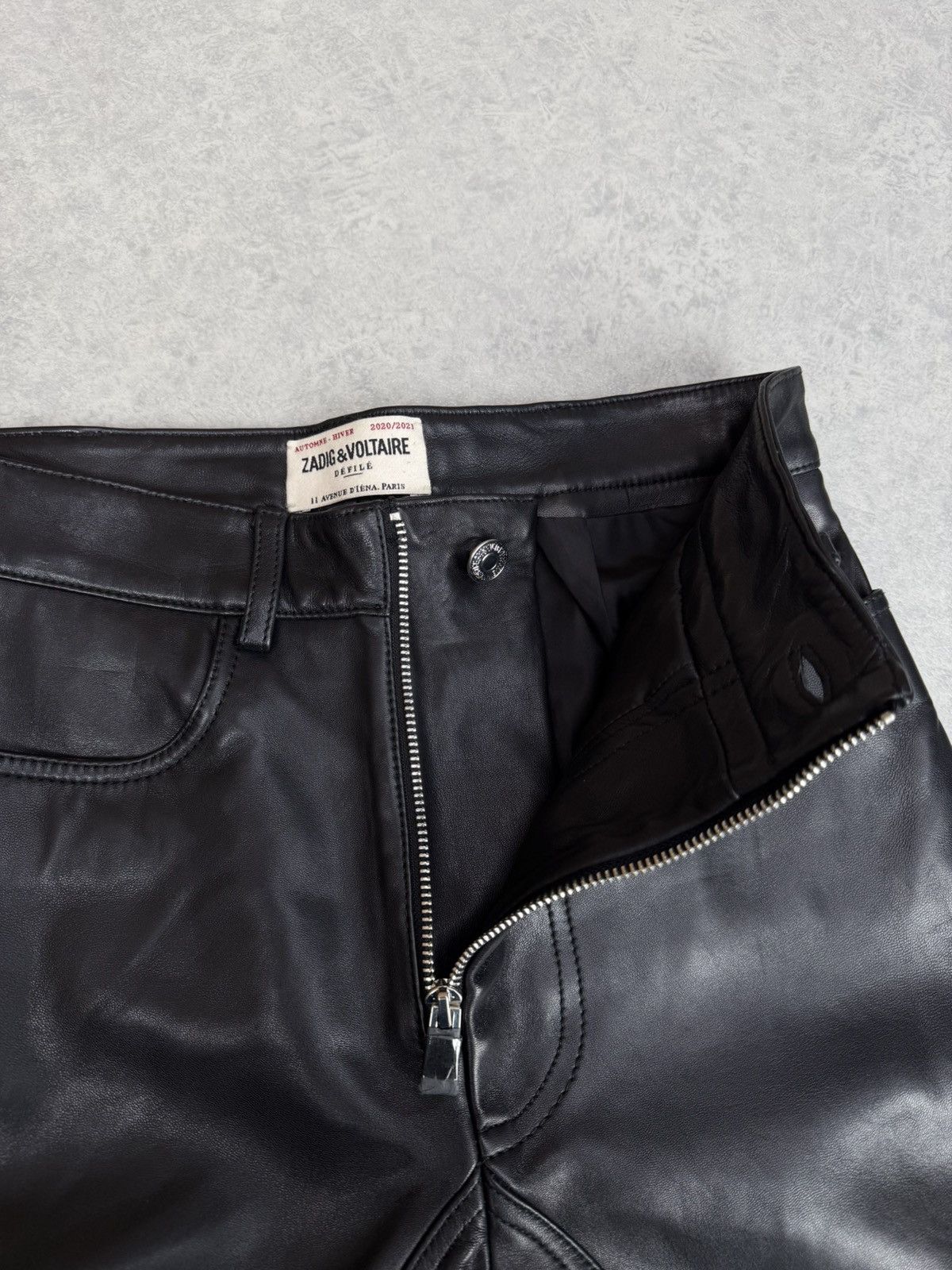 Zadig & Voltaire Zadig & Voltaire Punk Cuir Leather Pants Size 34 Size 24" / US 00 / IT 34 - 9 Thumbnail