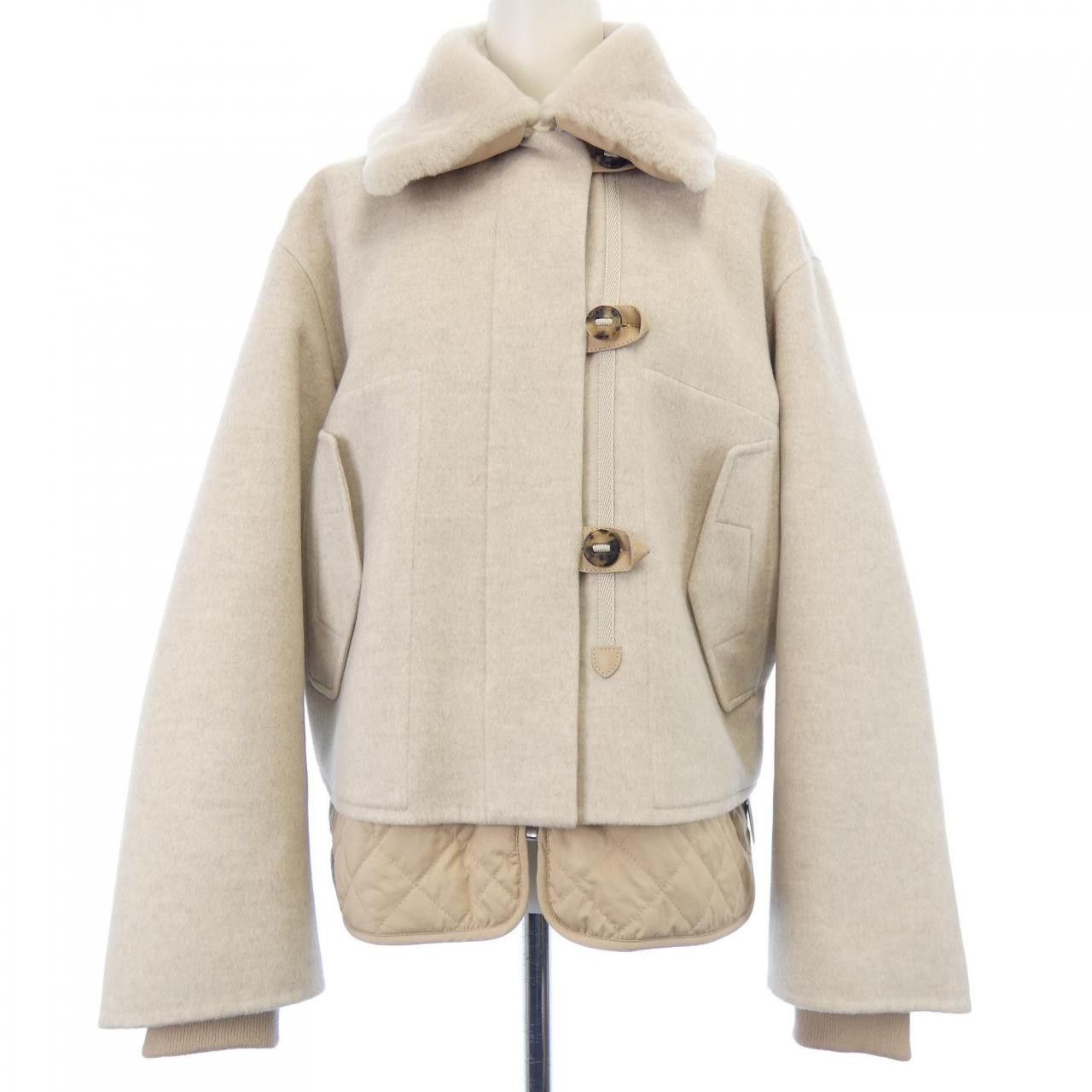 Hermes Hermes Hermès 5H0287DB Cashmere Jacket 34 Textile Outerwear DUTY FREE for USA Size ONE SIZE - 1 Thumbnail