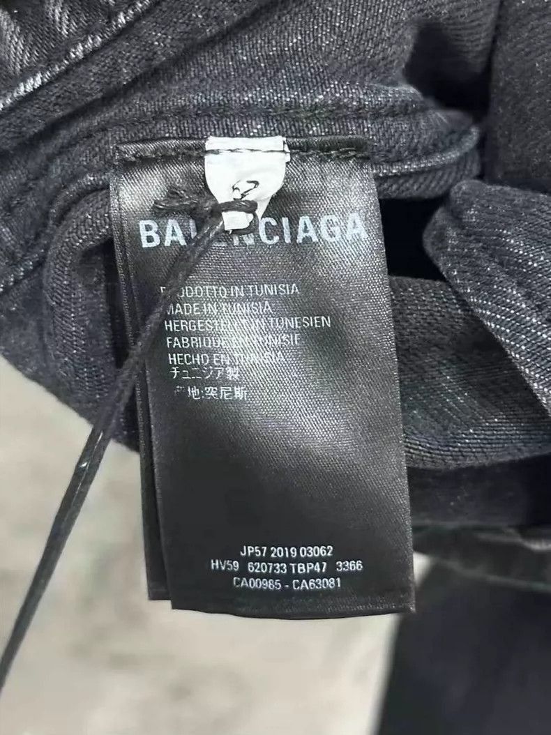 Balenciaga Balenciaga Black Gray Denim Jacket-2505 Size US XXL / EU 58 / 5 - 7 Thumbnail