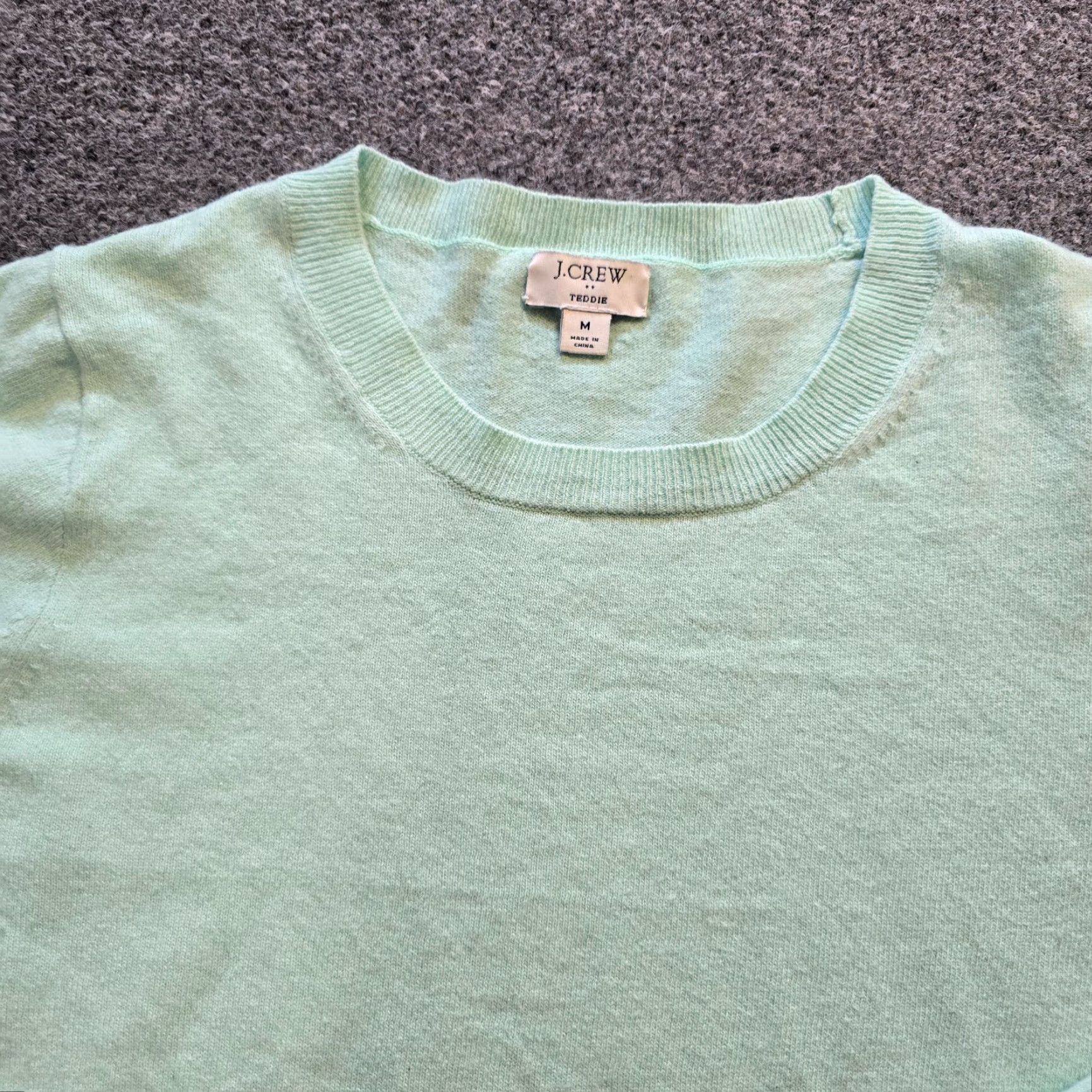 J.Crew J.CREW Sweater Women Size S Green Wool Blend Crew Neck Long Sleeve Casual Pullover Knit Pullover Clothing Ladies Regular Seasonal Classic Size S / US 4 / IT 40 - 2 Thumbnail