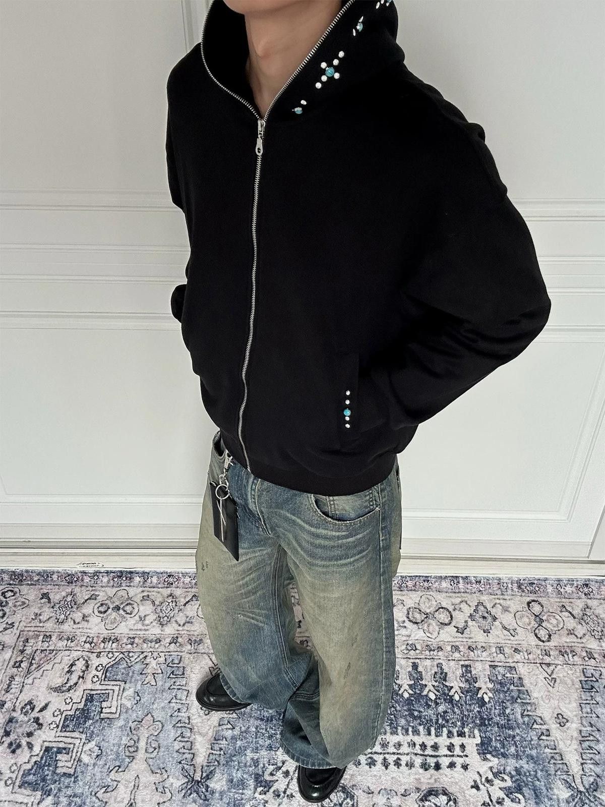 Other Boxy Sapphire Hooded Zip Hoodie Size US L / EU 52-54 / 3 - 3 Thumbnail