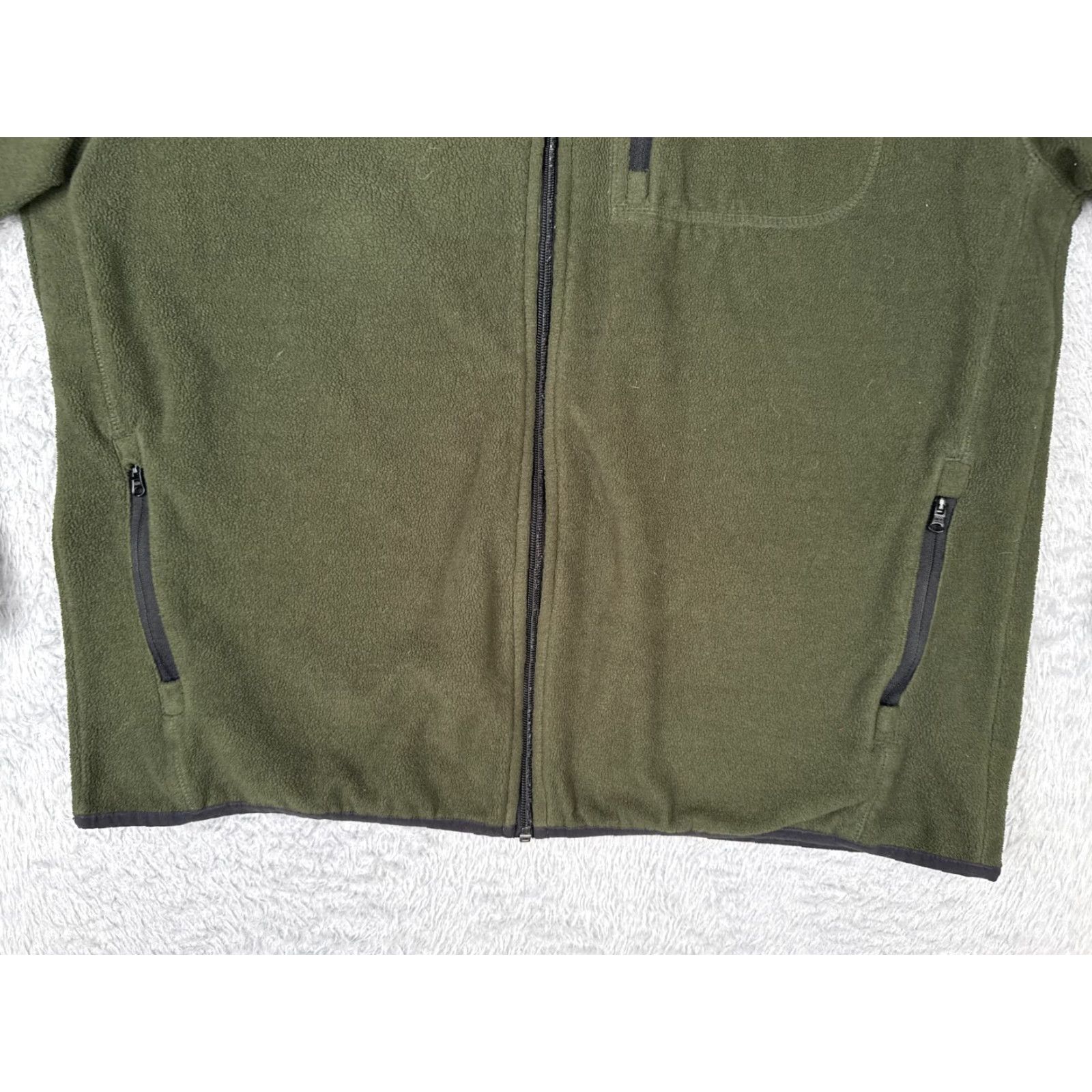 Timberland Timberland Jacket Mens Large Green Full Zip Mock Neck Fleece Polyester Hike Camp Size US L / EU 52-54 / 3 - 5 Thumbnail