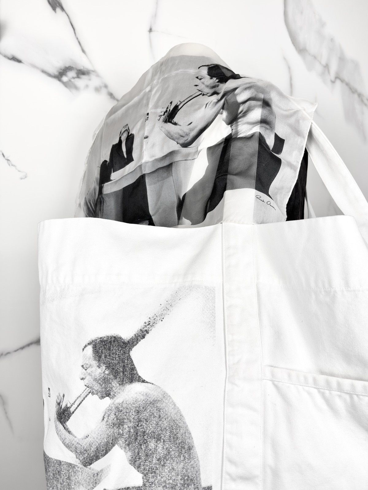 Rick Owens SS08 Rick Owens Creatch Suicide Blowjob Jumbo Tote Bag Size ONE SIZE - 4 Thumbnail