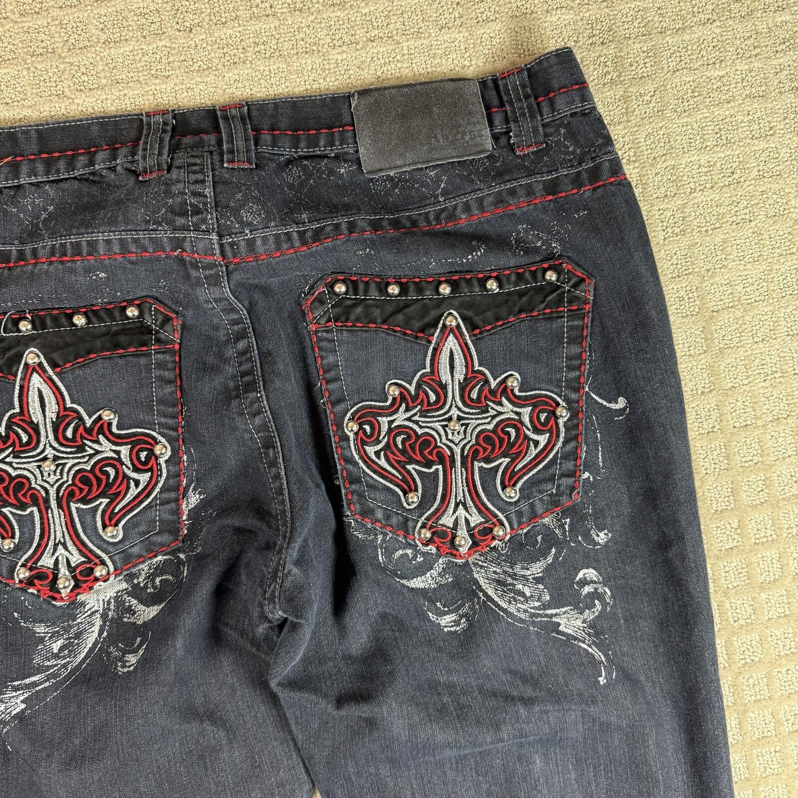 Other Y2K Ak:cess Baggy Wide Leg Jeans Size 40x32 Size US 40 / EU 56 - 8 Thumbnail