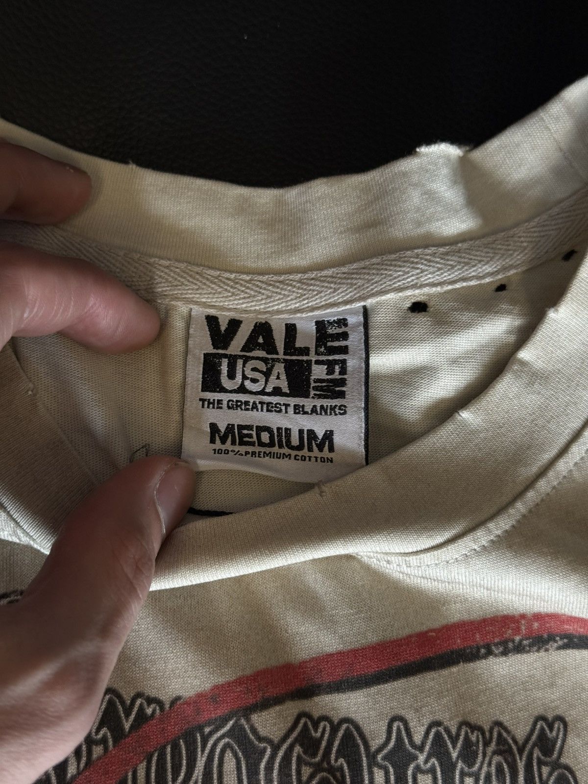 Vale Vale Valley Cream Tee Shirt Size Medium (NEW) Size US M / EU 48-50 / 2 - 6 Thumbnail