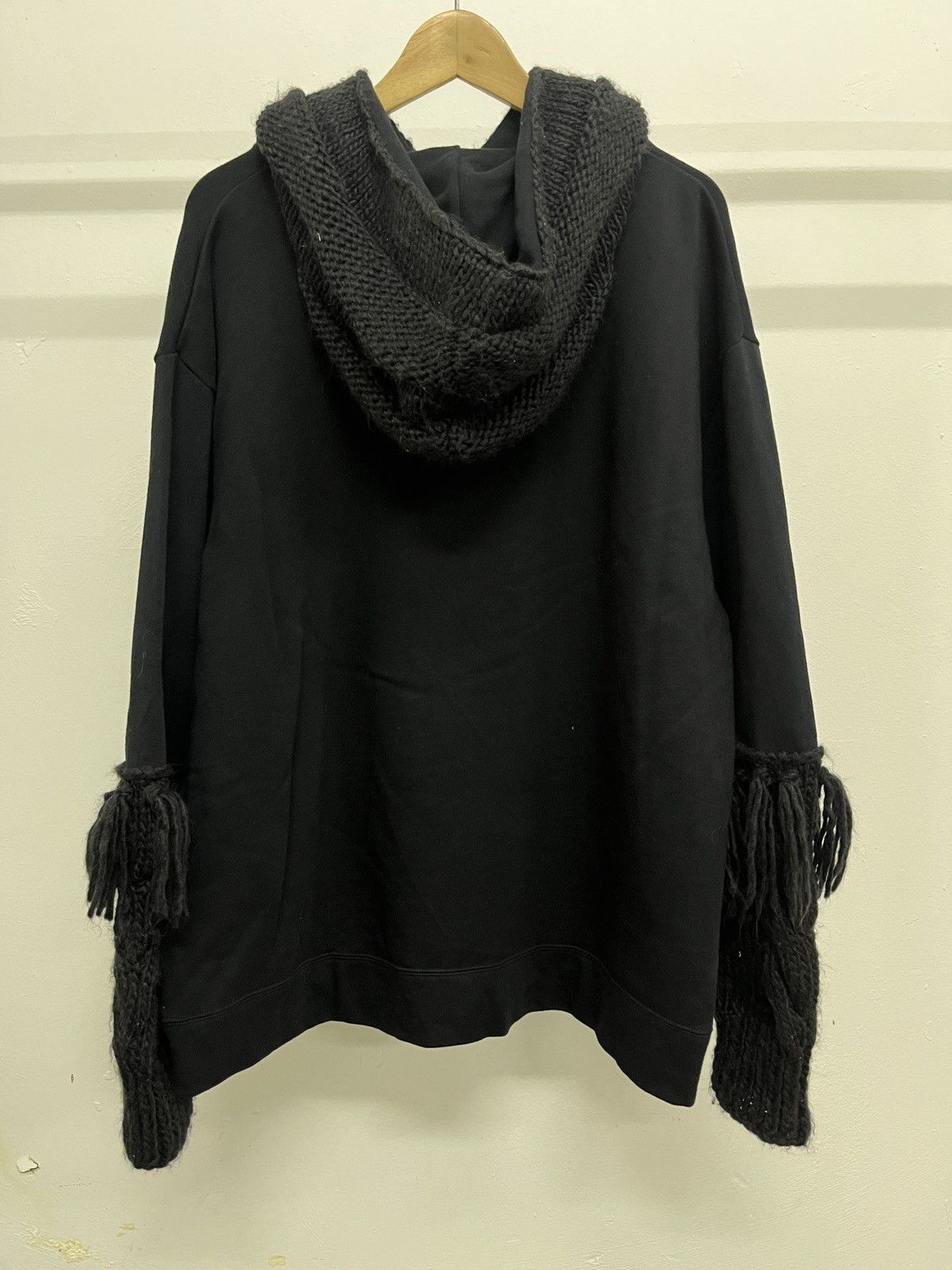 If Six Was Nine 1990s RNA Inc - Fringe Knitted Hybrid Visvim Style Hoodie Size US L / EU 52-54 / 3 - 13 Thumbnail