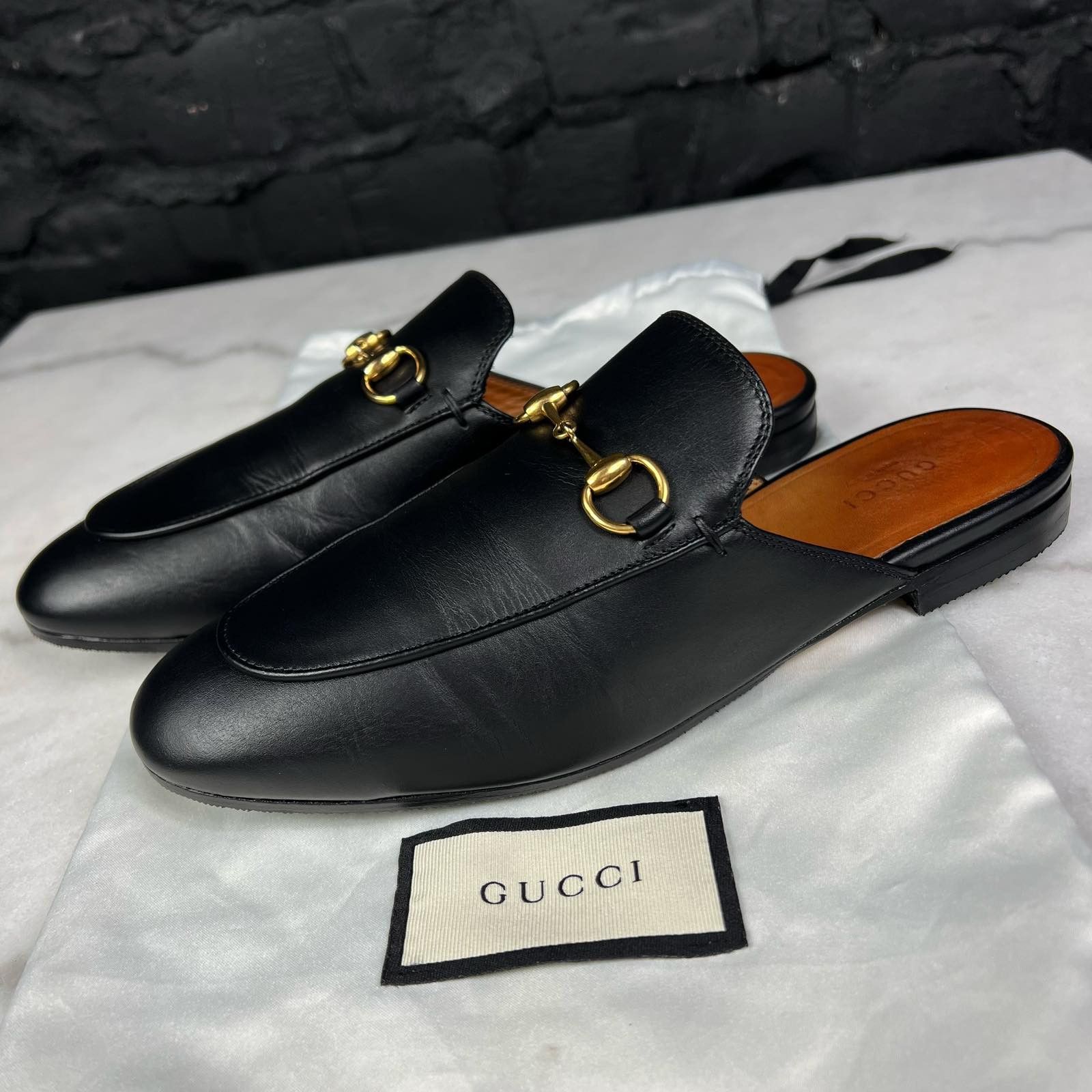 Gucci Jordaan Horsebit Mules Leather 37.5 EUR | Grailed