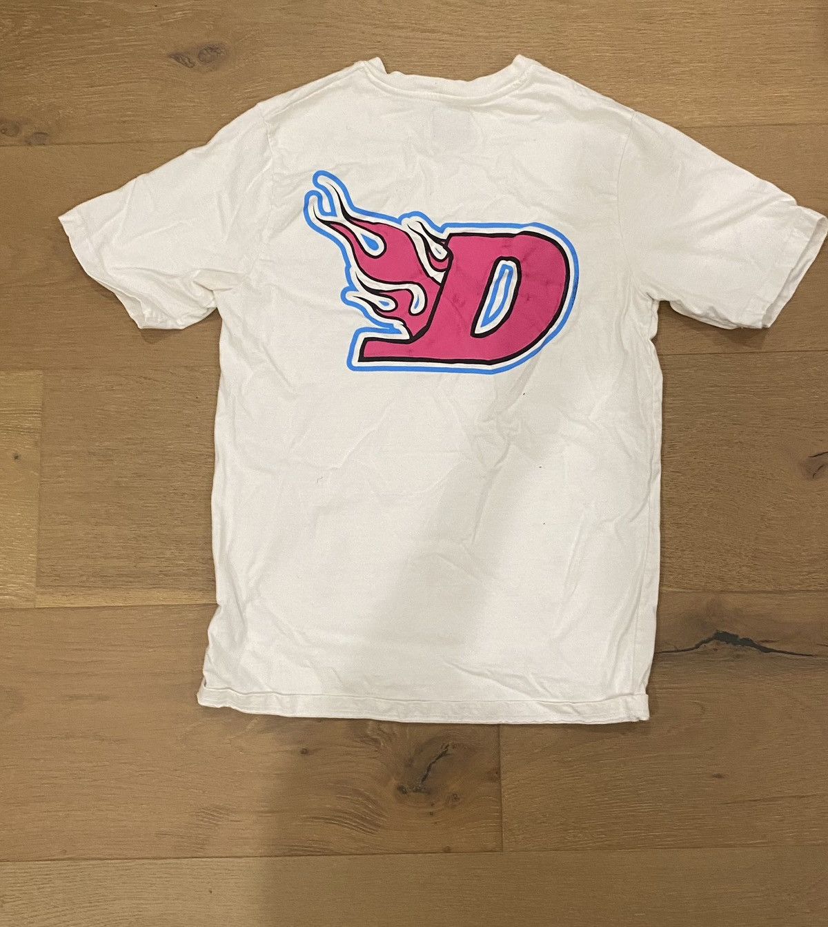 Boohoo White and pink graphic tee Size US S / EU 44-46 / 1 - 2 Thumbnail