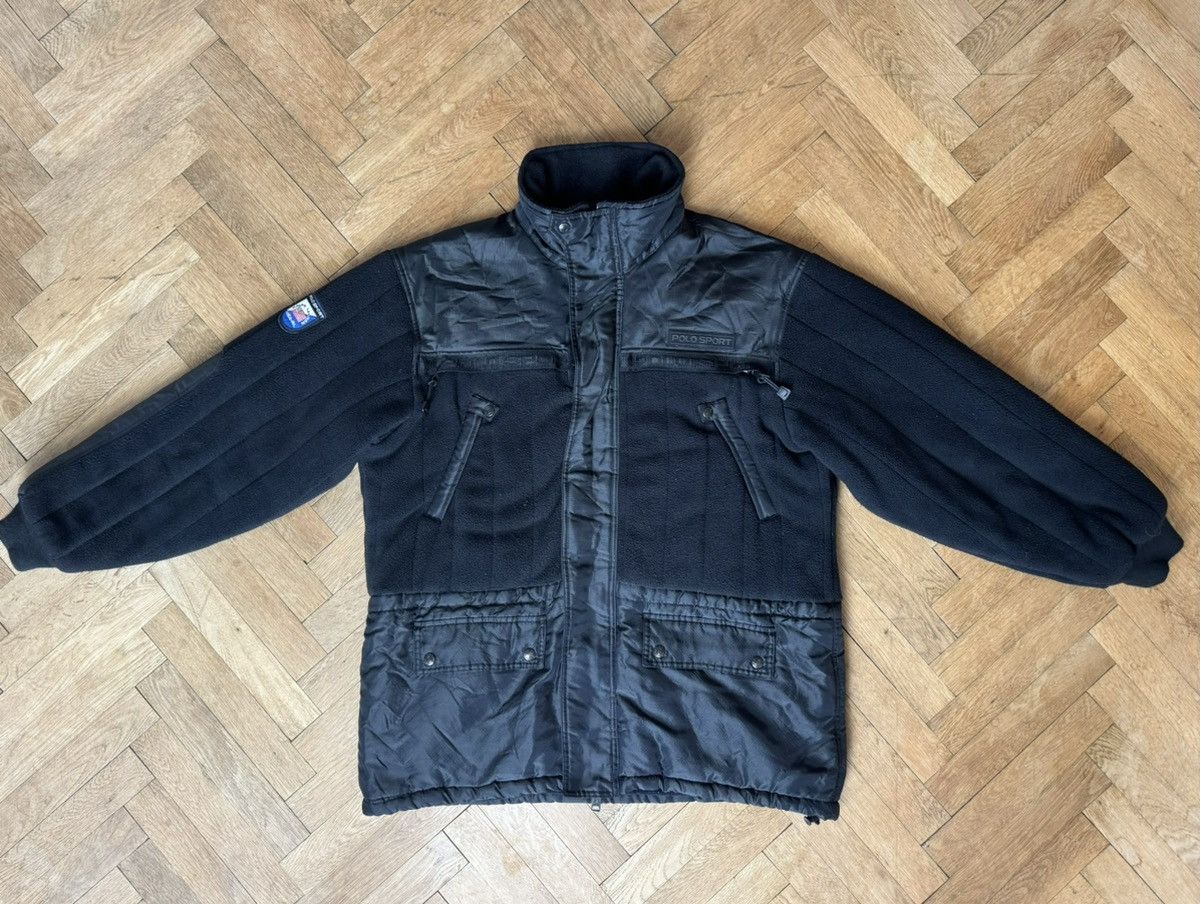 値下げ【90's】【希少】POLO SPORT ギミックジャケット Y2K ポロスポーツ POLO SPORT ラルフローレン 希少 90S ナイロン
