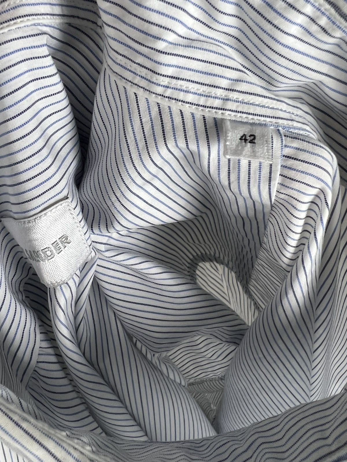 Jil Sander Jil Sander Stripes Button Up Shirt Size US L / EU 52-54 / 3 - 12 Thumbnail