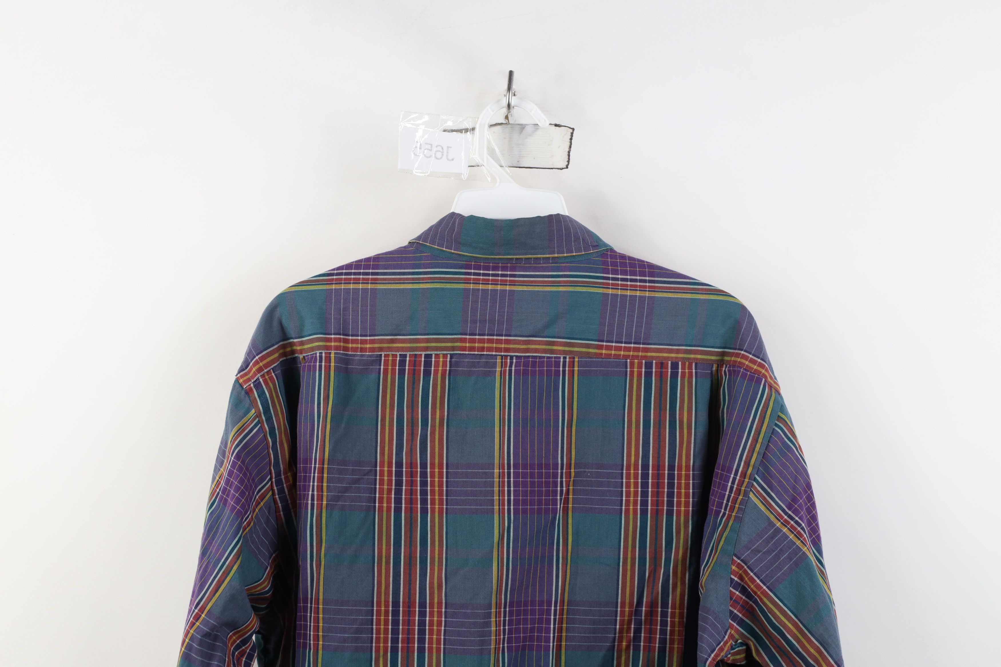Levi's Vintage 80s Levis Rainbow Madras Plaid Button Down Shirt Size US L / EU 52-54 / 3 - 12 Thumbnail
