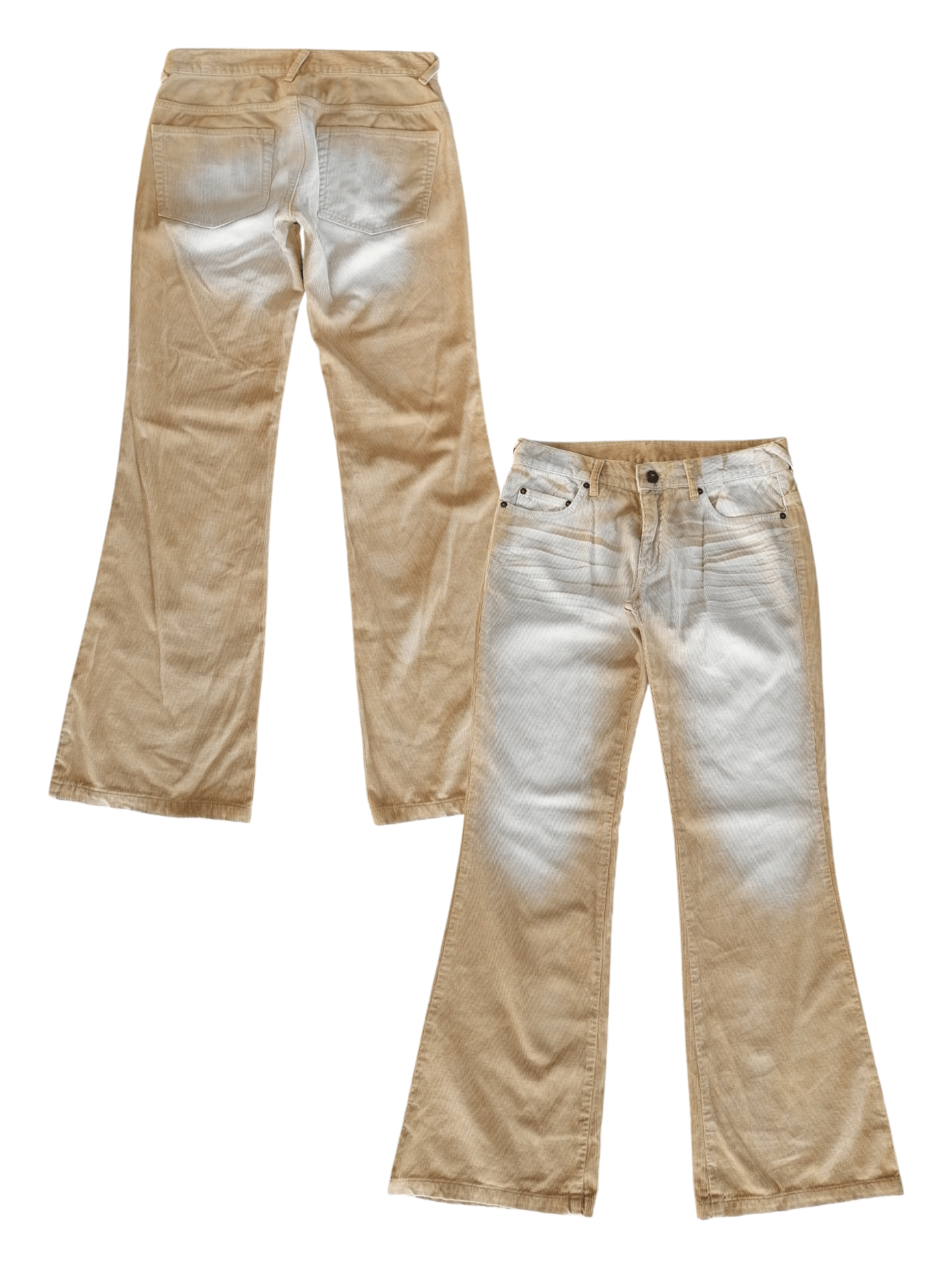 Japanese Brand × Vintage Flare Jeans Japanese Brand Claw Mark Couldroy Yellow Pants Size US 30 / EU 46 - 1 Thumbnail