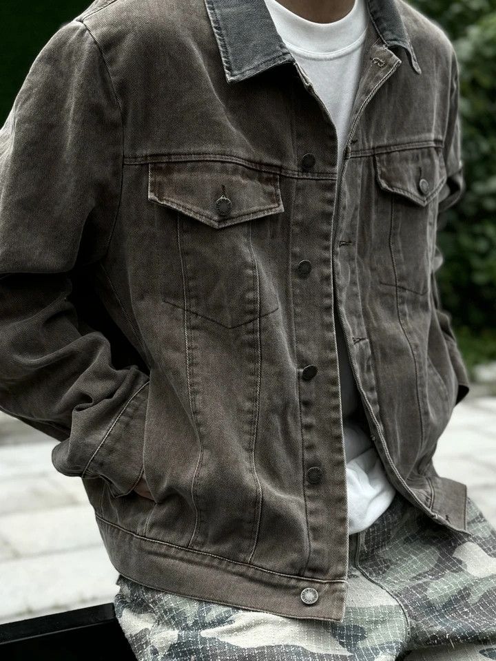 Japanese Brand × Vintage Denim Jacket Casual Loose Vintage Size US L / EU 52-54 / 3 - 9 Thumbnail