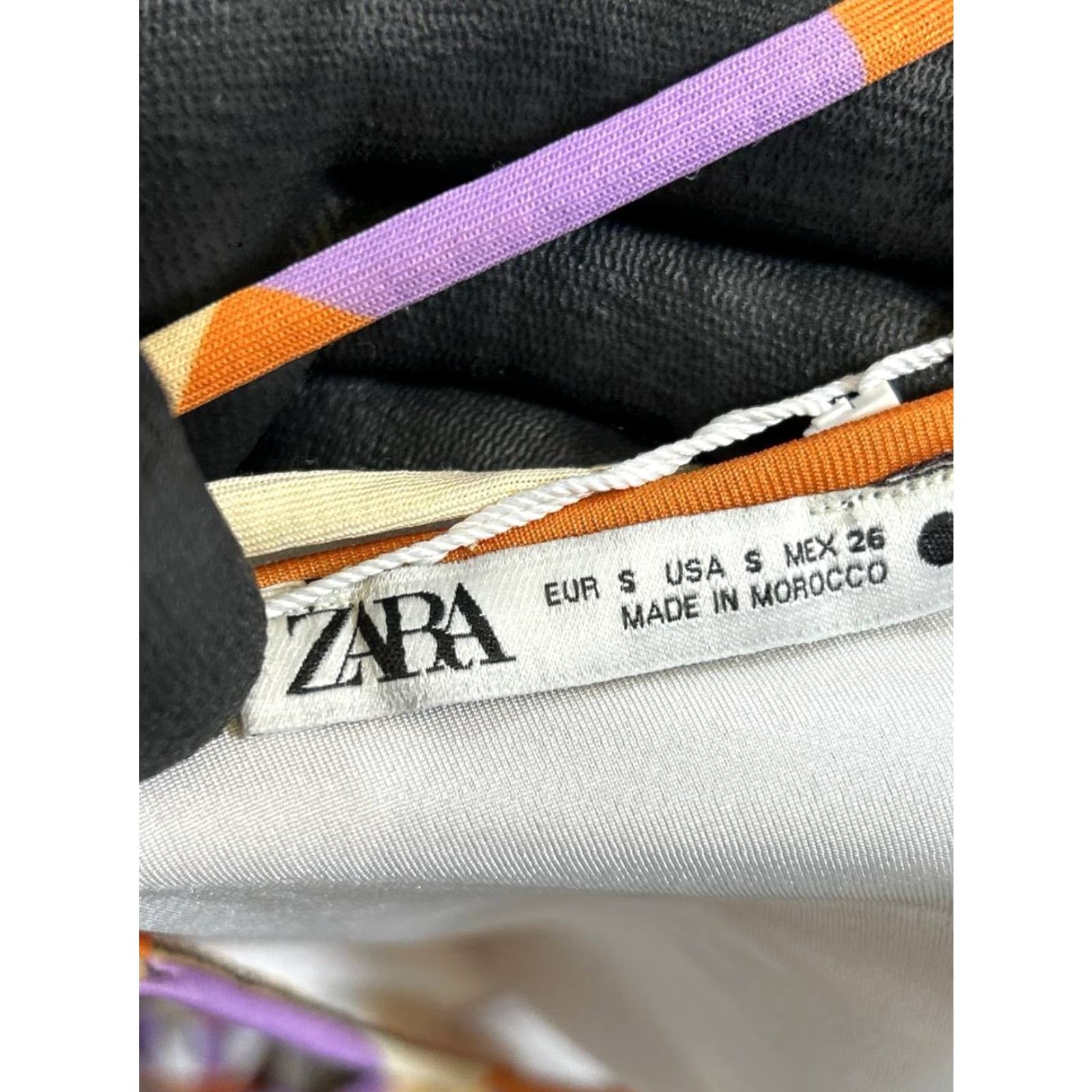 Zara Zara Swimsuit Womens S Bikini Geometric Multicolor 2 Piece Beach Colorful Tropical New Size ONE SIZE - 3 Thumbnail