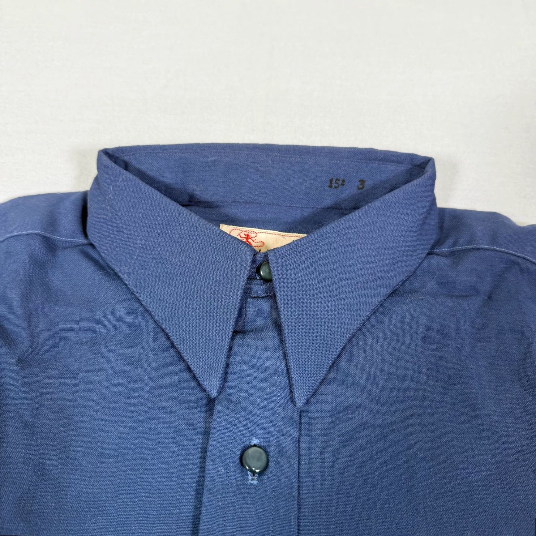 Vintage VINTAGE Liondale Western Shirt Mens M Blue Wool Button-Up 60s 60s Cowboy Long Sleeve Pockets Buttons Size US M / EU 48-50 / 2 - 3 Thumbnail