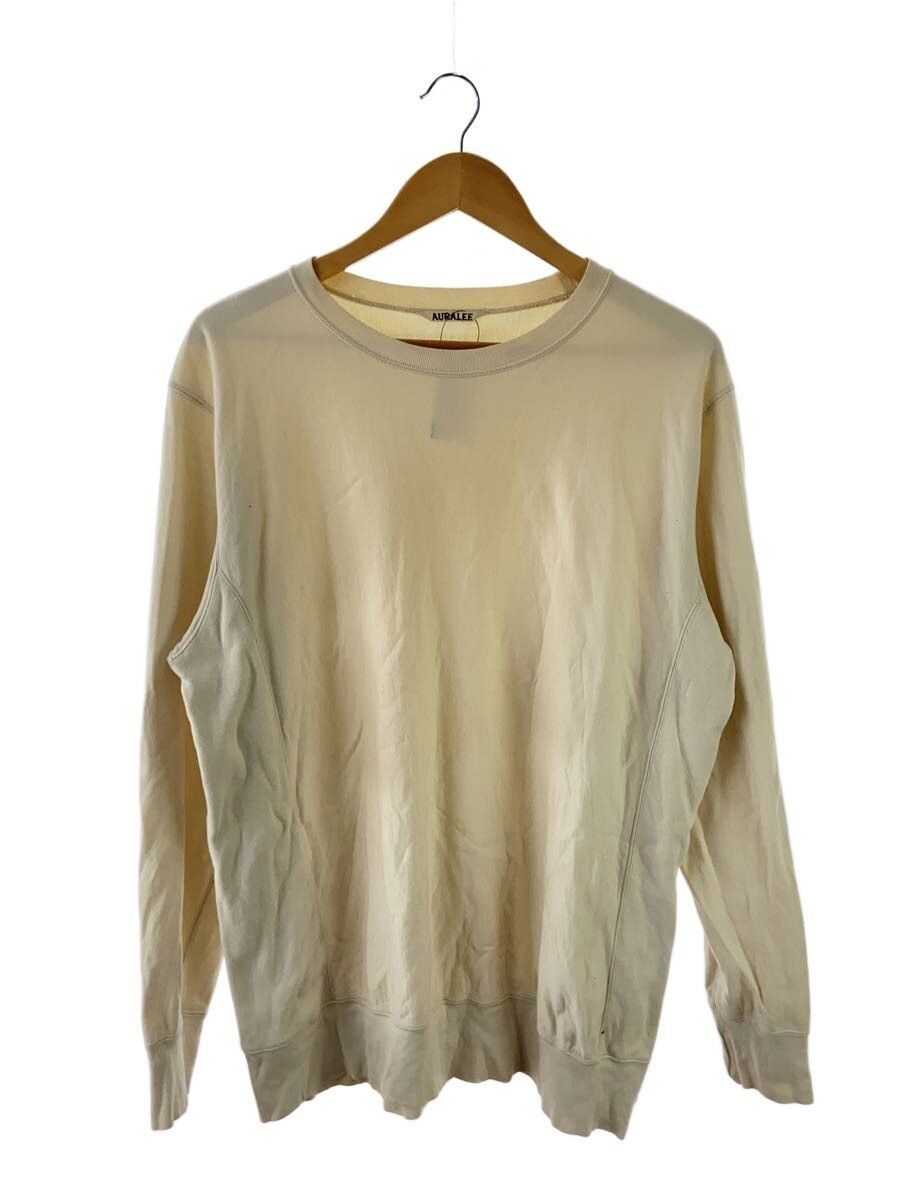 Auralee White Cotton Sweatshirt Size US XL / EU 56 / 4 - 1 Thumbnail