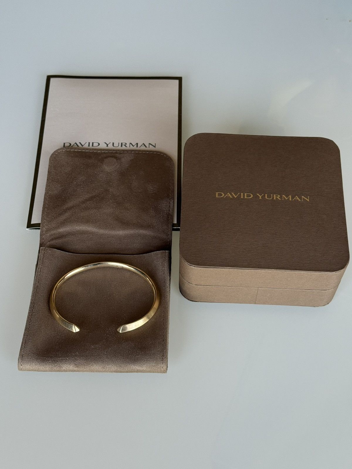 David Yurman Rare David Yurman Roman Cuff Bracelet Bangle 18K Solid Gold Size ONE SIZE - 14 Thumbnail