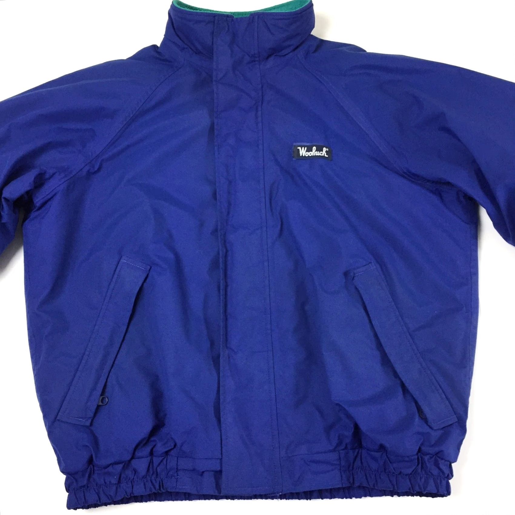 Vintage VINTAGE Woolrich Jacket Mens Large Blue Nylon Bomber Polarplus Lined Full Zip Polyester Blend Size US L / EU 52-54 / 3 - 4 Thumbnail