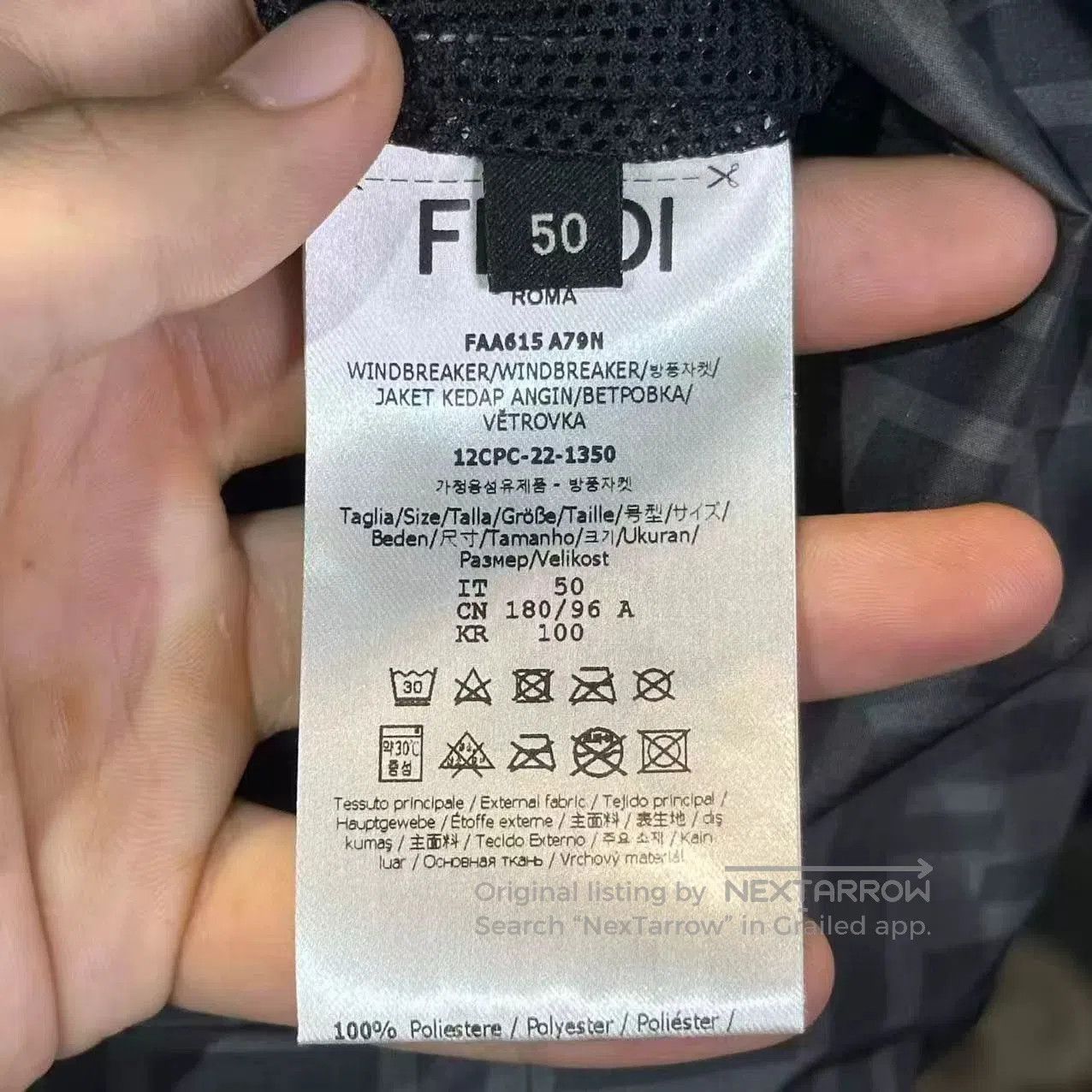 Fendi FENDI Logo Print Reversible Jacket. Size US L / EU 52-54 / 3 - 4 Thumbnail