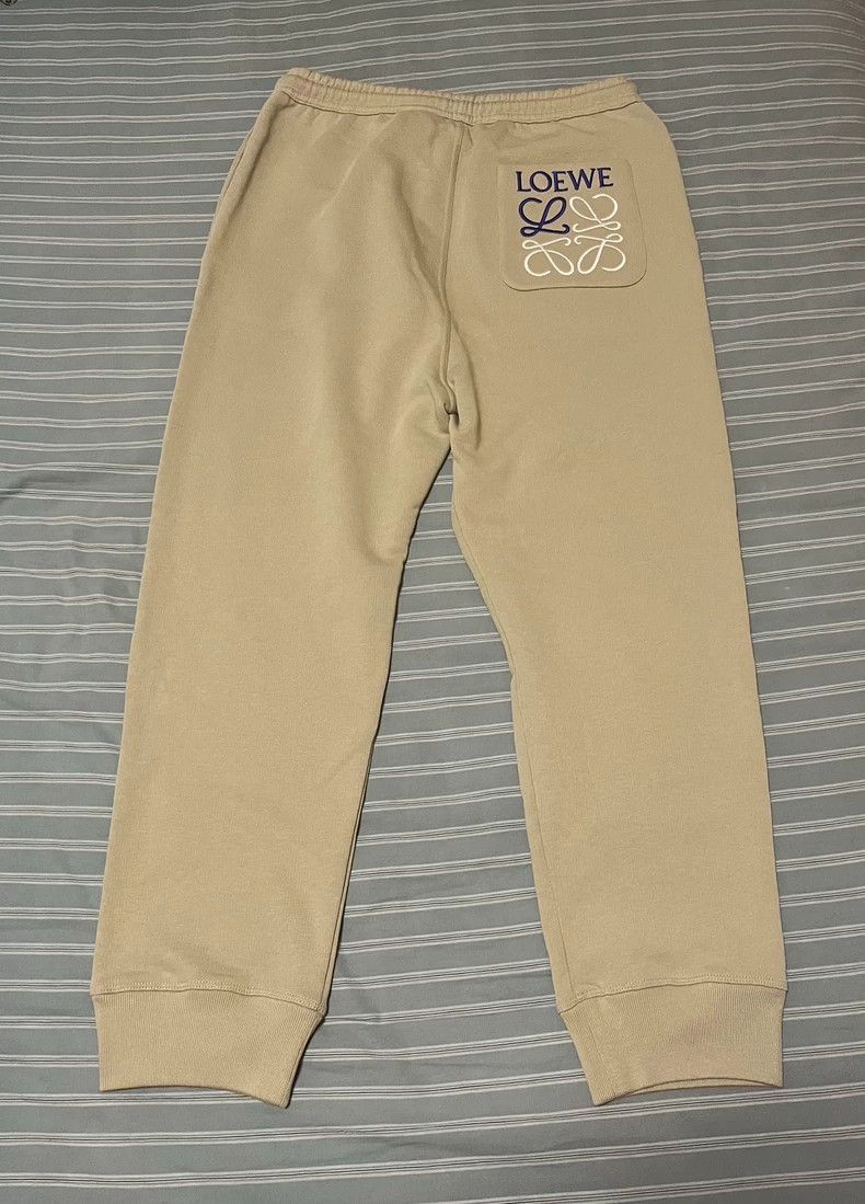 Loewe Loewe size L Solid color cotton jogging knitted sweatpants Size US 38 / EU 54 - 2 Thumbnail