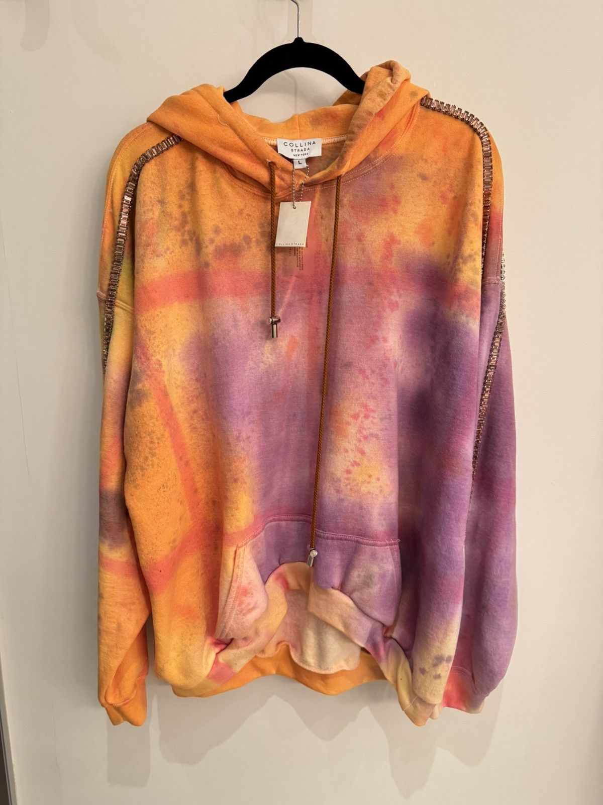 Collina Strada COLLINA STRADA Orange Round Hem Sporty Spice Hoodie Size L / US 10 / IT 46 - 3 Thumbnail