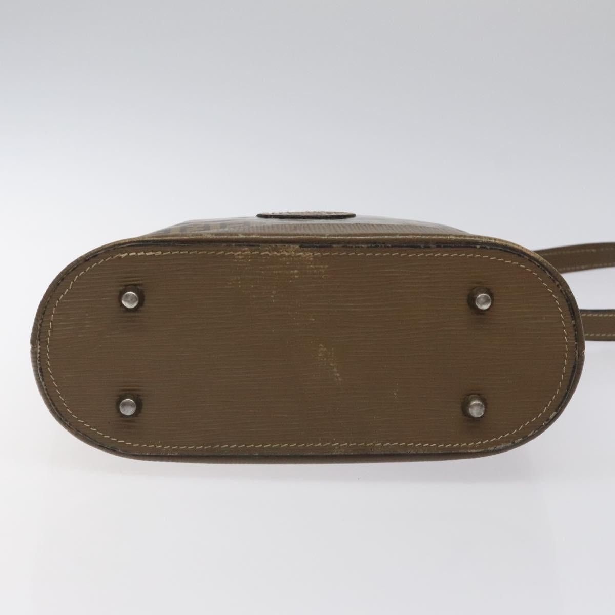 Fendi FENDI Zucchino Canvas Shoulder Bag Enamel Beige Gold Size ONE SIZE - 9 Thumbnail