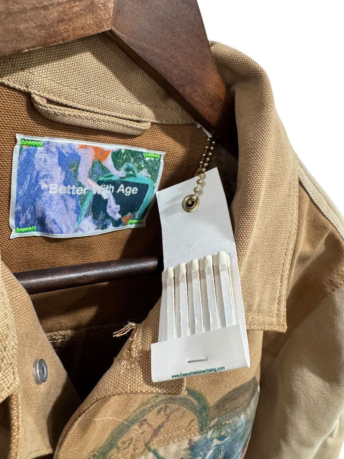 Better With Age Better With Age Harrison Reconstructed Work Jacket Khaki Size US M / EU 48-50 / 2 - 15 Thumbnail