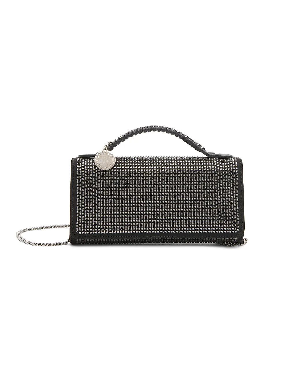 Stella McCartney os11x1225 Size: OS / Falabella Crystal Hotfix Clutch Black Size ONE SIZE - 1 Thumbnail