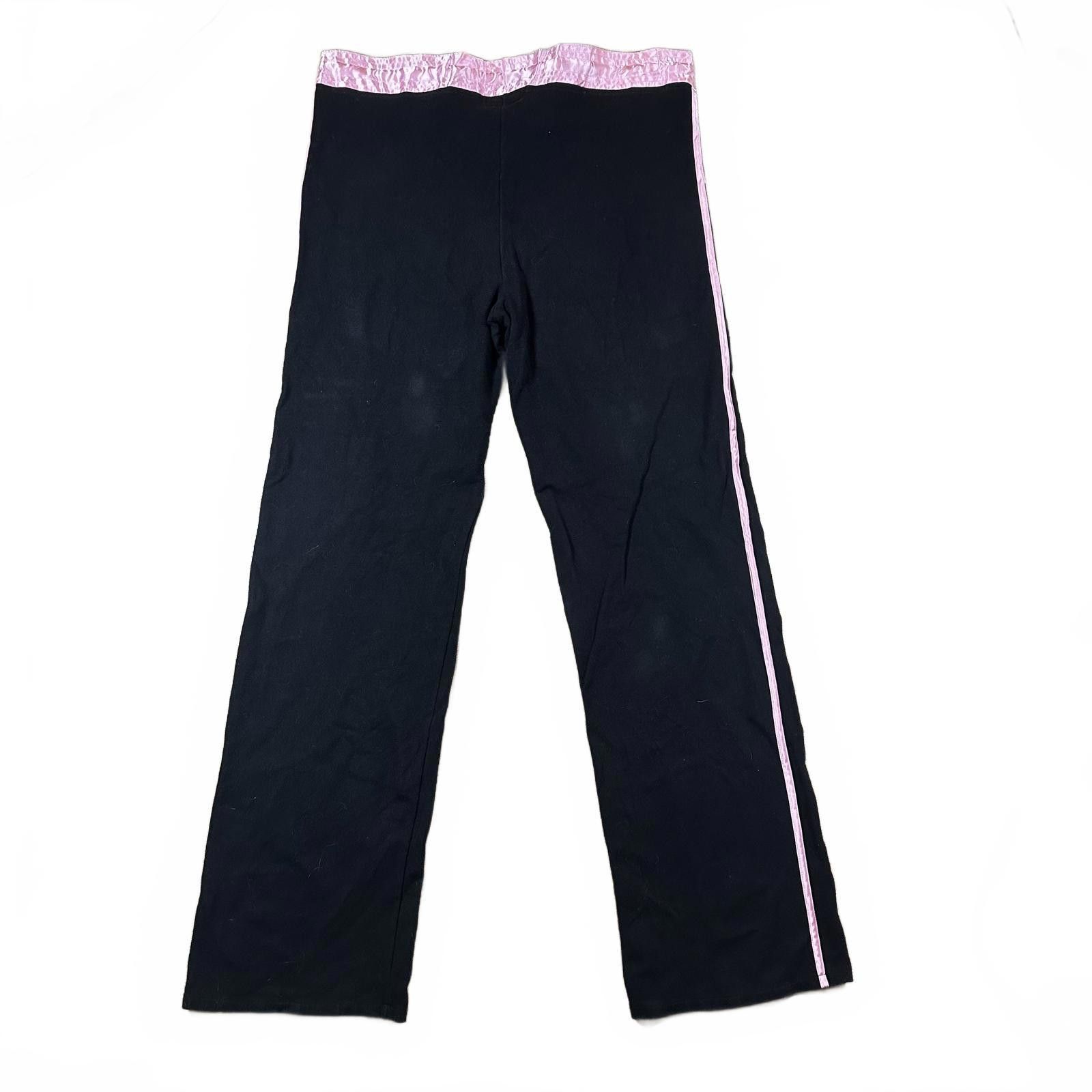Other Women’s Tracksuit Pajama Set Size Black Silk Pink Trim M Y2K Size M / US 6-8 / IT 42-44 - 7 Thumbnail