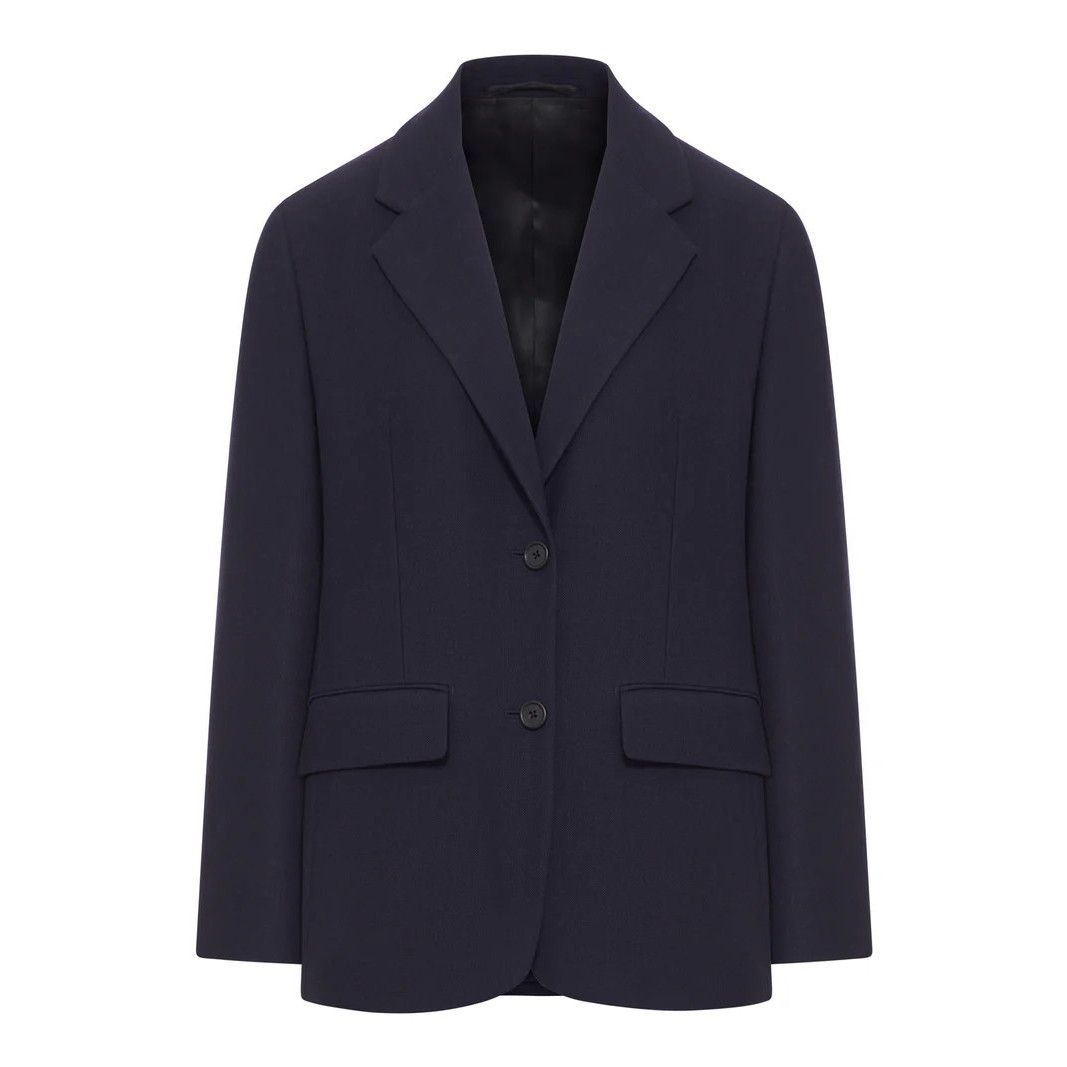 Prada PRADA Blue Single Breasted Wool Jacket New & Authentic (Wome Size S / US 4 / IT 40 - 1 Thumbnail