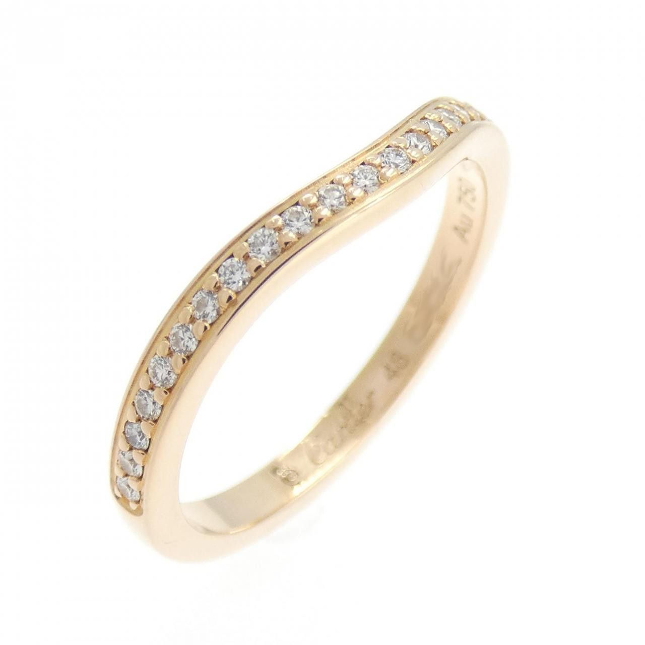 Cartier Cartier Cartier Ballerina 750 Pink Gold Diamond Ring Size 8 Precious Metal Ring B4098700 DUTY FREE for USA Size ONE SIZE - 1 Thumbnail
