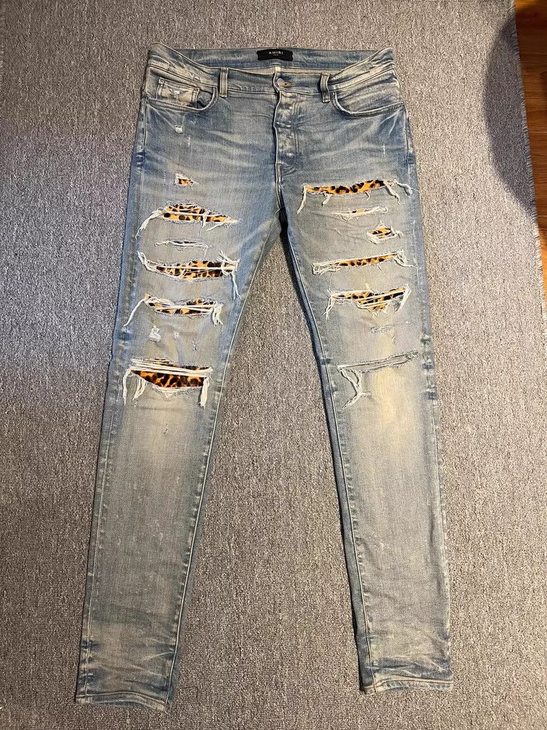 Amiri AmiriLeopard jeans 2503-Nextarrow Size US 34 / EU 50 - 1 Thumbnail