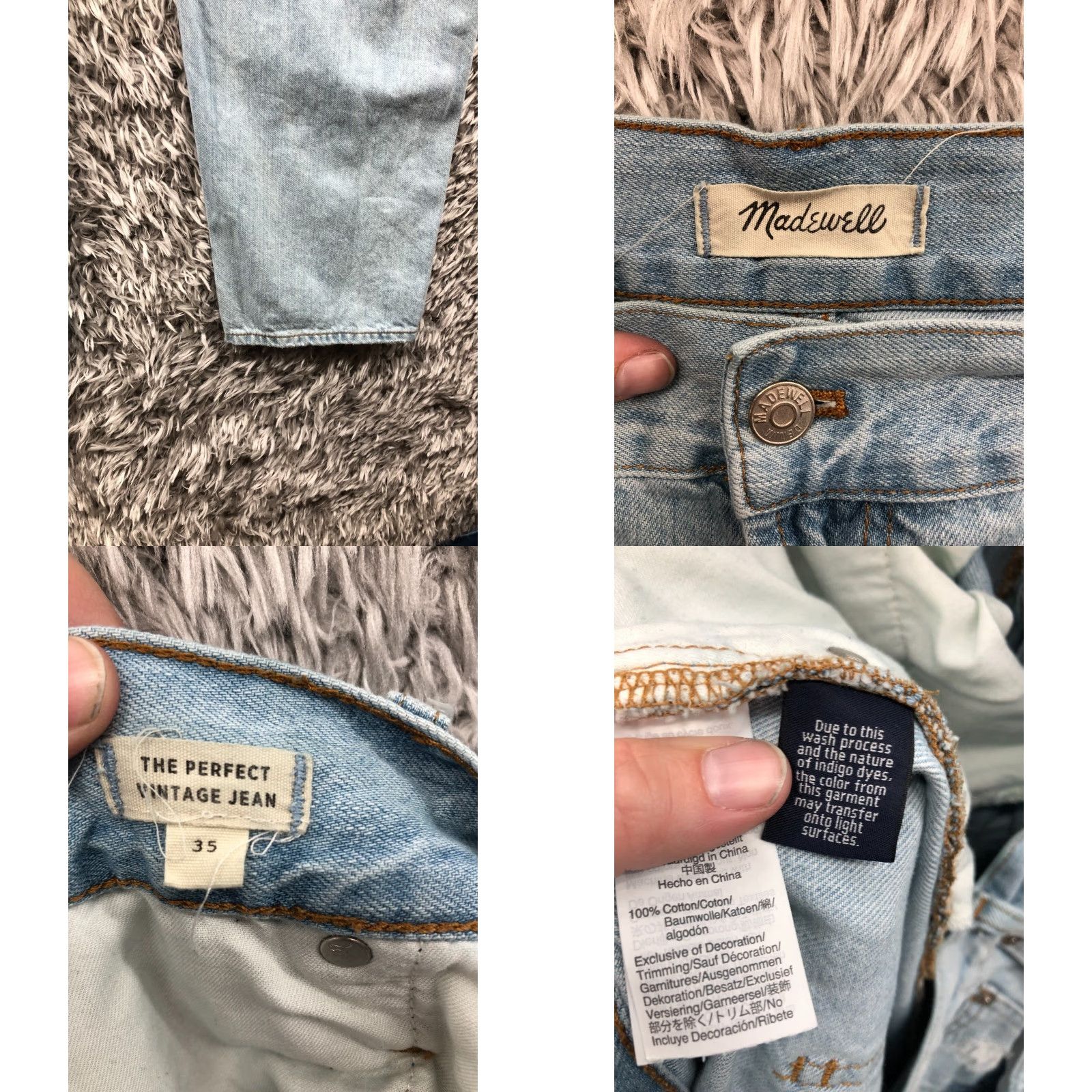 Madewell Madewell Perfect Fit Vintage Jeans Shirt? (Note: Original title contains "Vintage" but item is not vintage per specs) Size 24" / US 00 / IT 34 - 8 Thumbnail