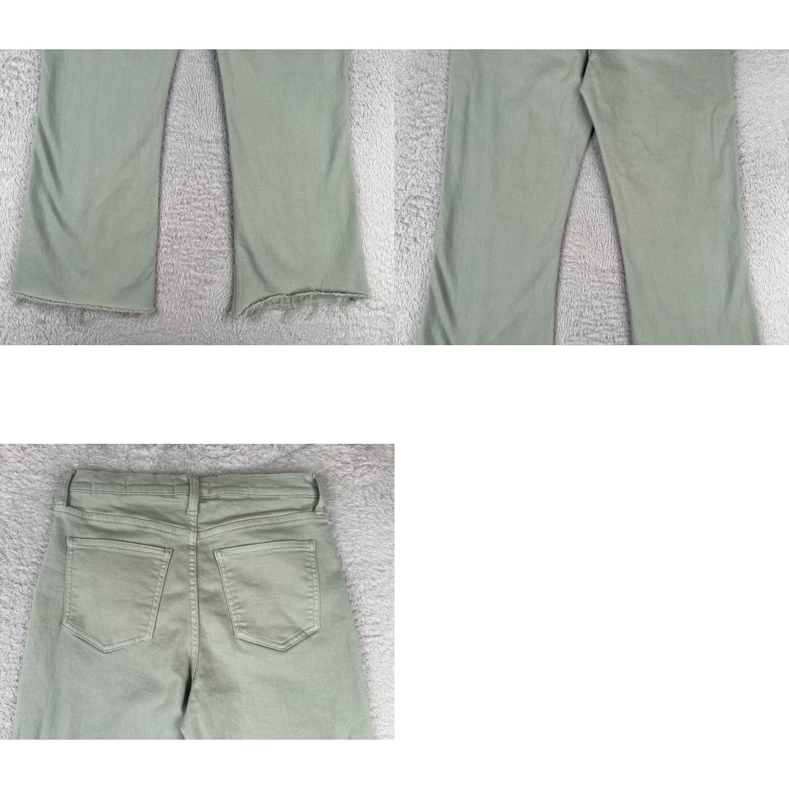 Vintage Harper Heritage Jeans Womens 30 Green High Rise Flared Cotton Denim 30x27 Regular Rise Zone 5-Pocket Size 30" / US 8 / IT 44 - 10 Thumbnail