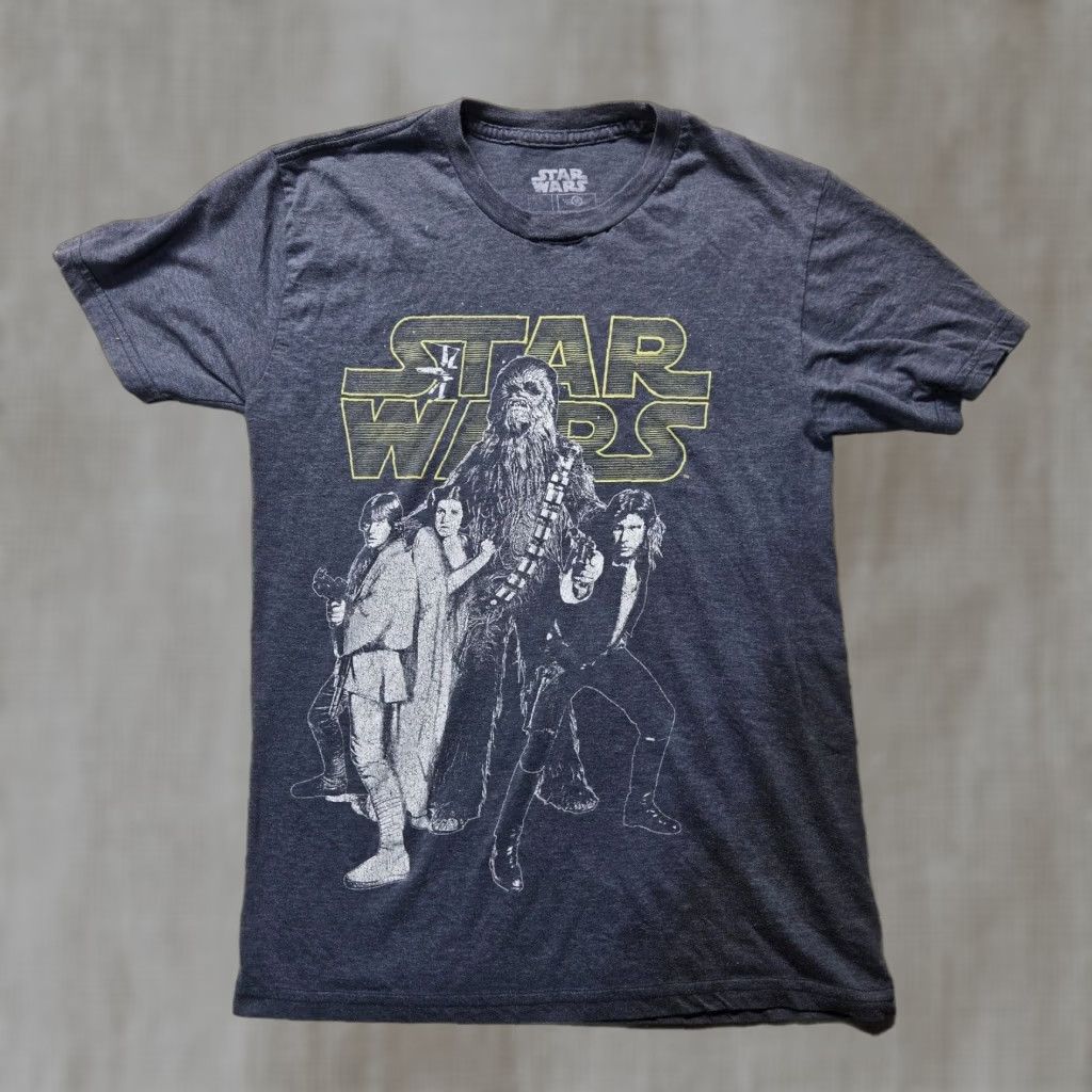 Mad Engine Star Wars Shirt Adult S Heather Blue Star Wars Jedi Knights 90s Lucas Film Stat Wars Mens Size US S / EU 44-46 / 1 - 1 Thumbnail