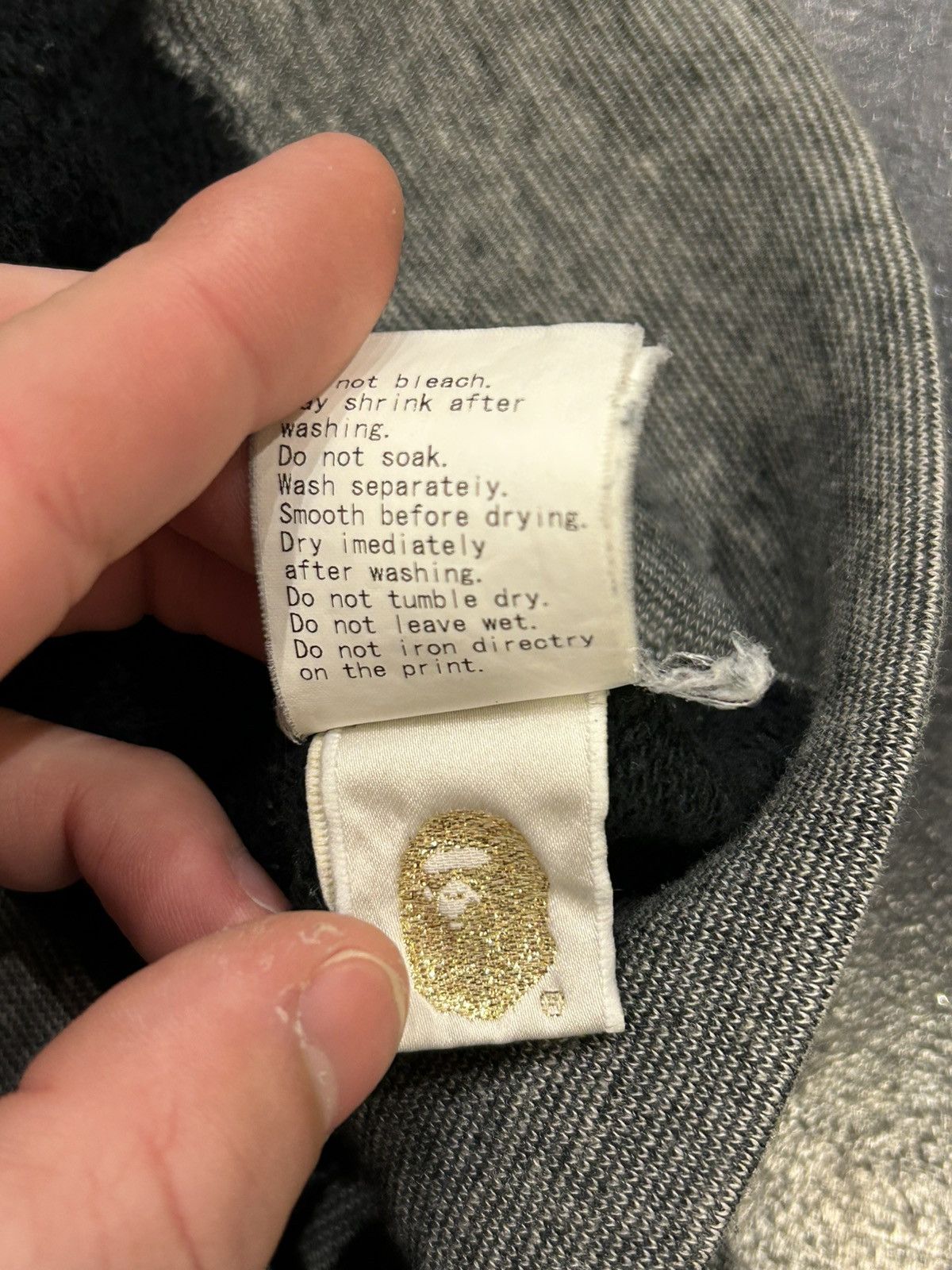 Bape Bape Baby Milo Logo Full Zip Hoodie Size US M / EU 48-50 / 2 - 6 Thumbnail
