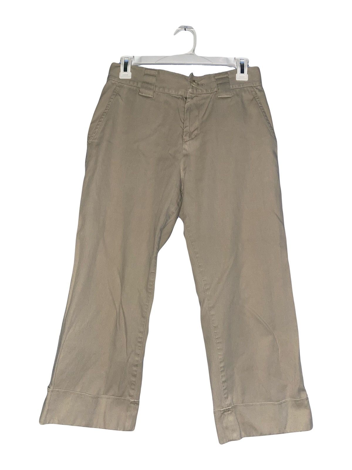 Yohji Yamamoto Yohji Yamamoto Beige Wide Leg Capri Pants Size 26" / US 2 / IT 38 - 1 Thumbnail
