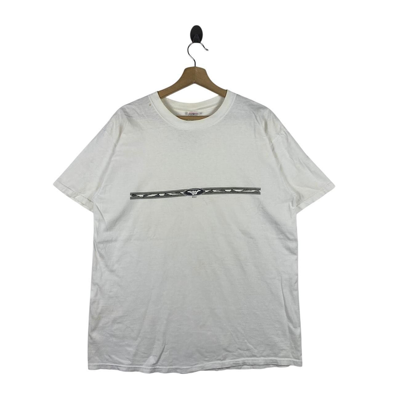 Vintage Vintage HANG LOOSE MAUI Shaka Sign Box Logo Tee Shirt Hawaii Size US L / EU 52-54 / 3 - 1 Thumbnail