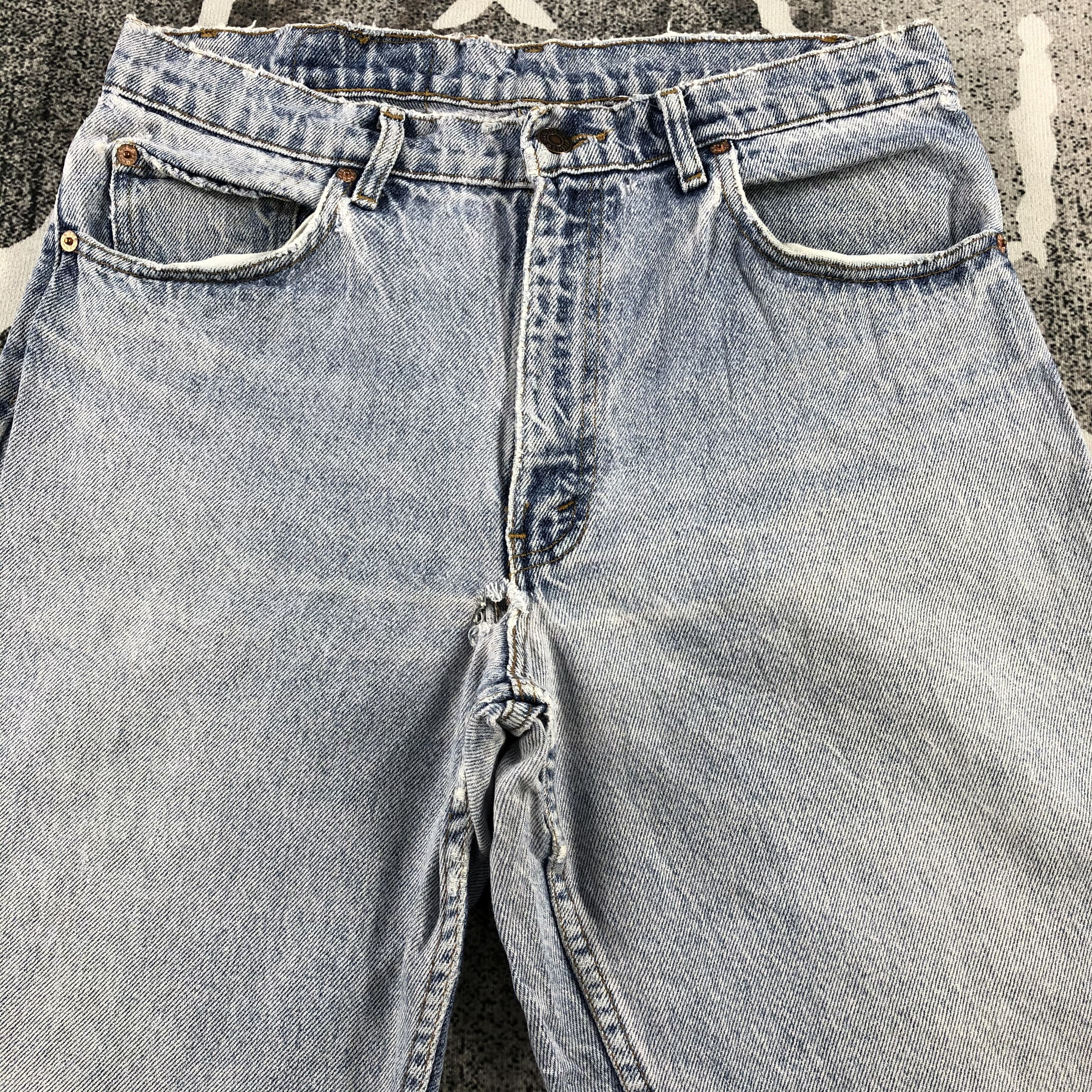 Levi's Vintage 90s Levis 550 Jeans Medium Wash Denim KJ928 Size US 33 - 3 Thumbnail
