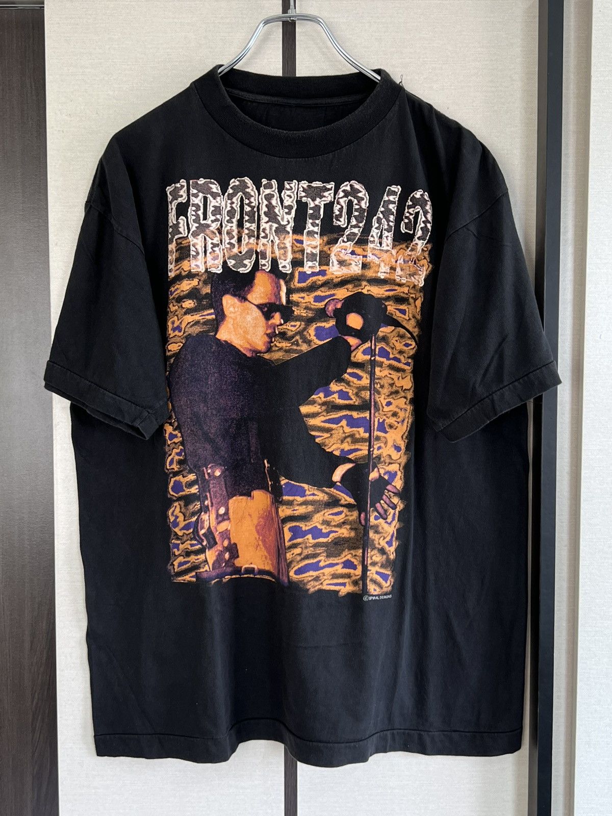 Band Tees 90’s FRONT 242 EBM music band tee Size US XL / EU 56 / 4 - 1 Thumbnail