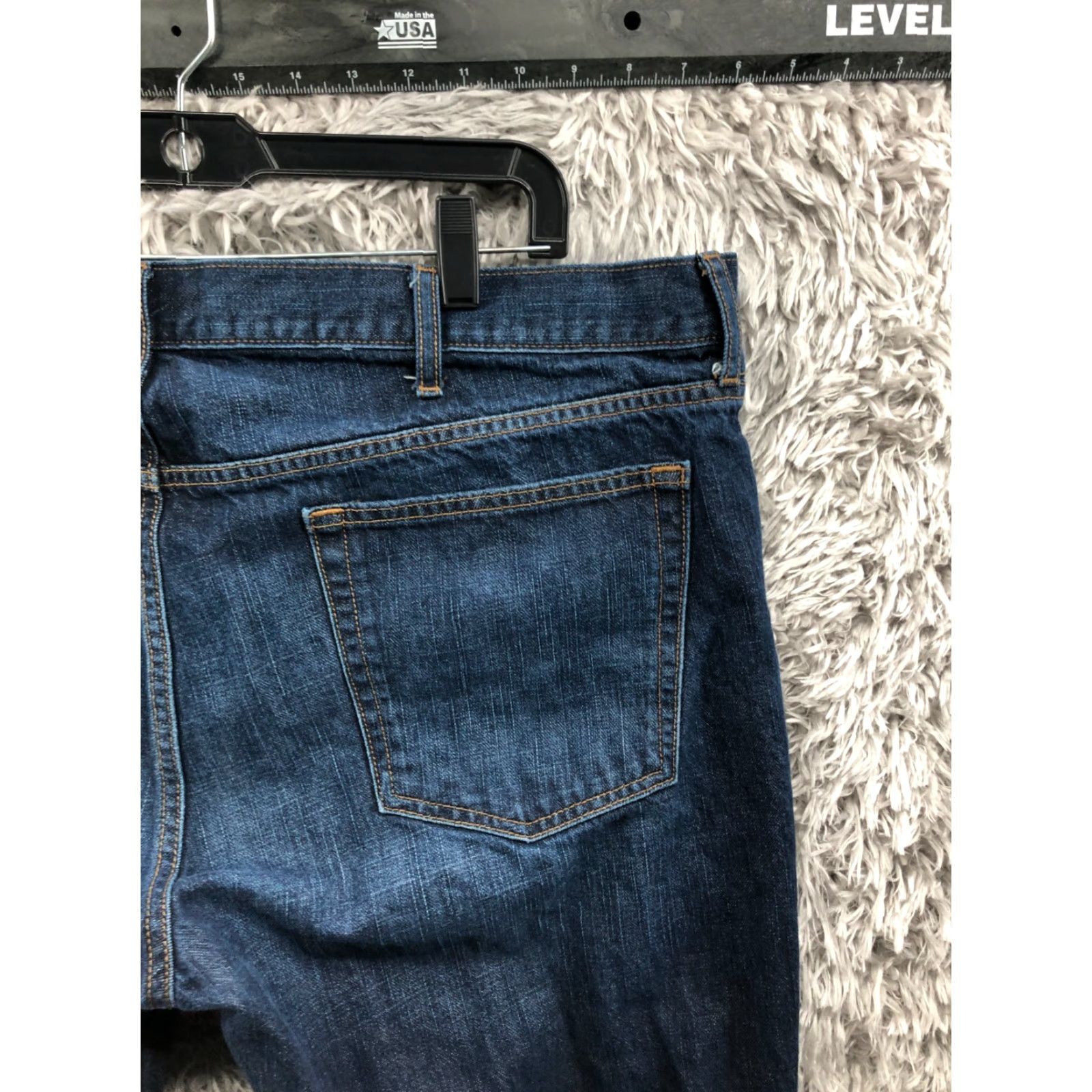 Old Navy Old Navy Jeans Straight Mens Size 42x32 Blue Mid Rise Denim 5-Pocket Regular Waist Belt Loops Comfort Size US 42 / EU 58 - 6 Thumbnail