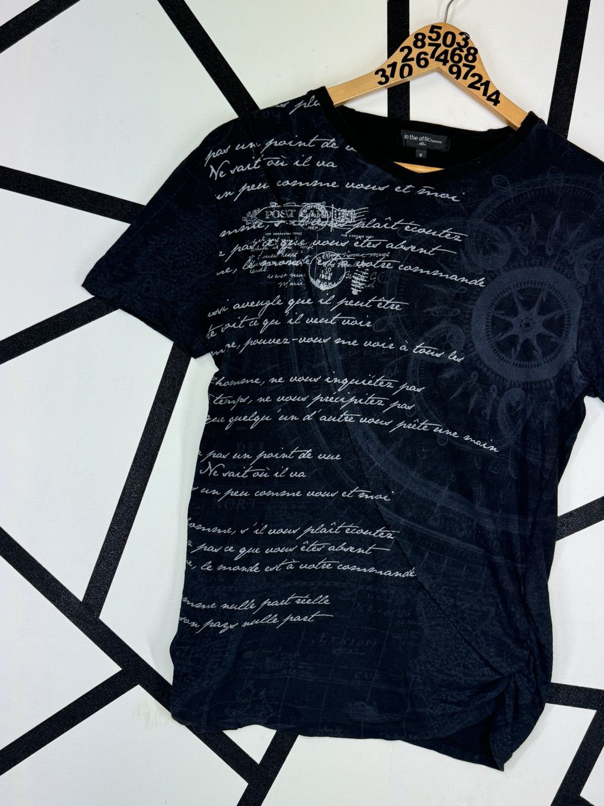 If Six Was Nine In the Attic Homme Japan Words Story Poem Tee Size US XS / EU 42 / 0 - 3 Thumbnail