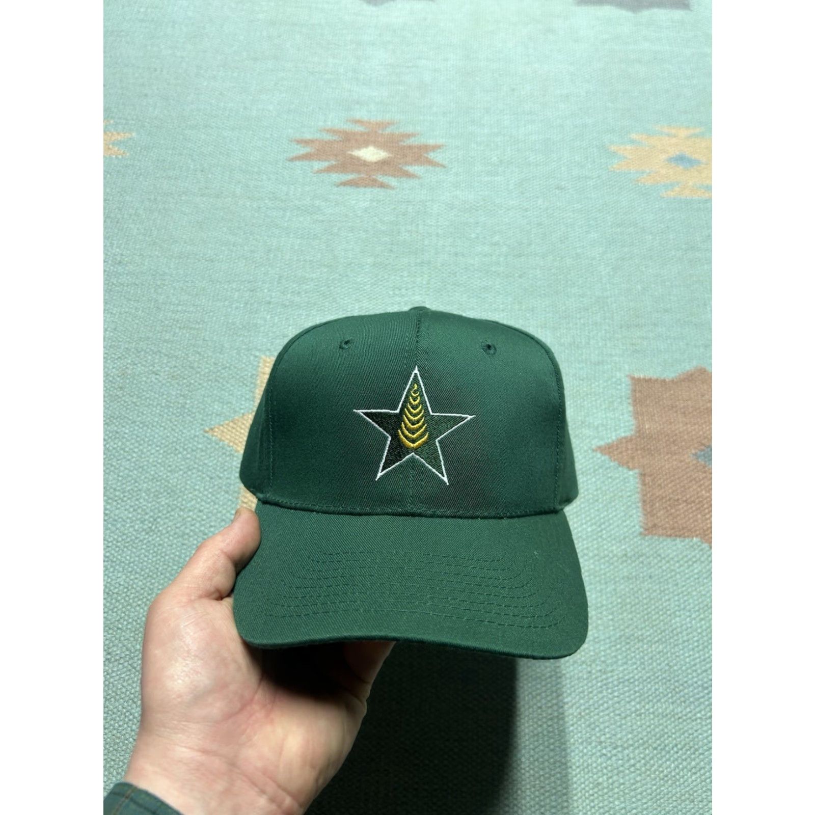 Vintage VINTAGE SnapBack Hat Cap Star Corn Logo Farm Feed Forest Green Adjustable Men Adjustable`` Size ONE SIZE - 2 Thumbnail
