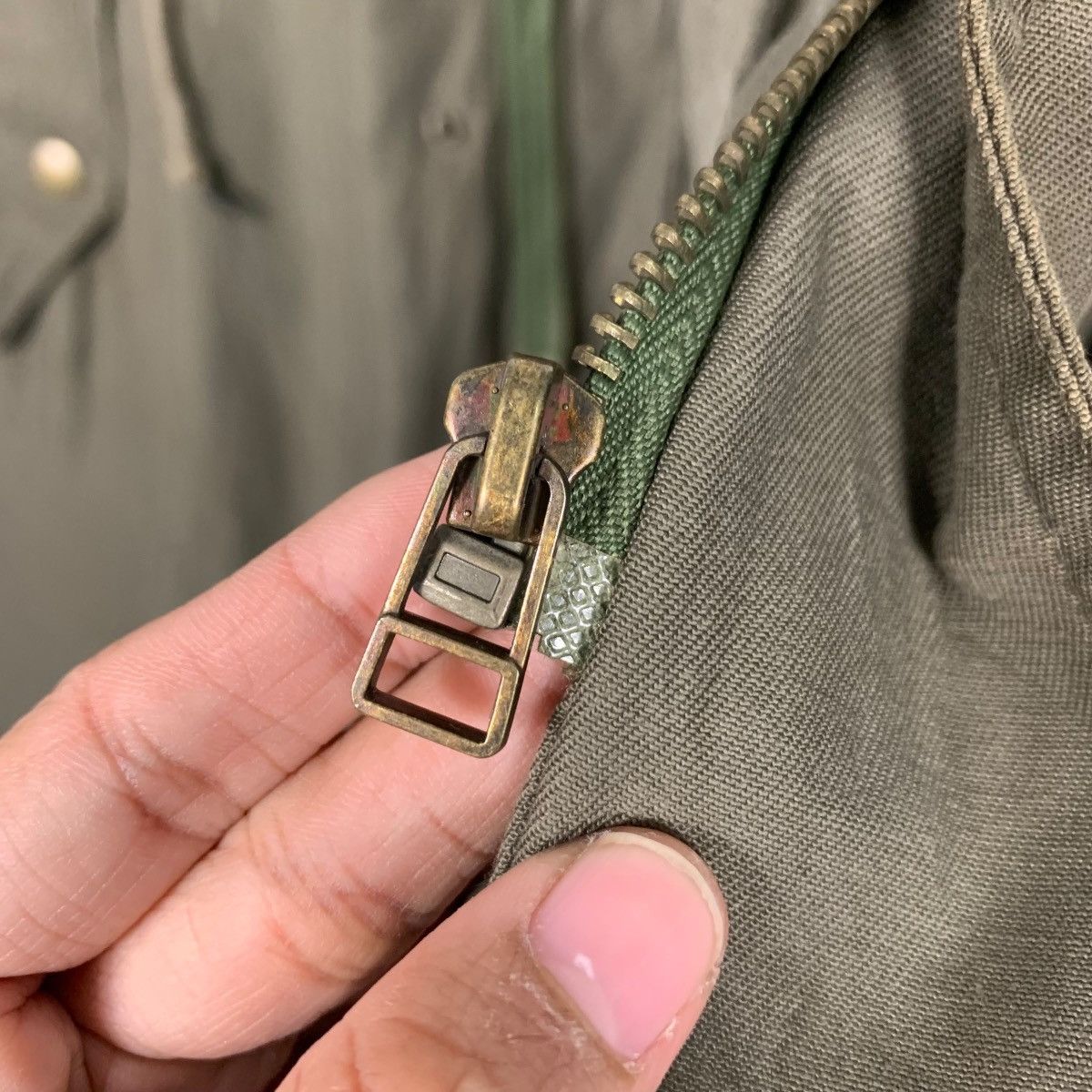 Japanese Brand DOG HOUSE Olive Green Parka Jacket #2368-C106 Size US L / EU 52-54 / 3 - 17 Thumbnail