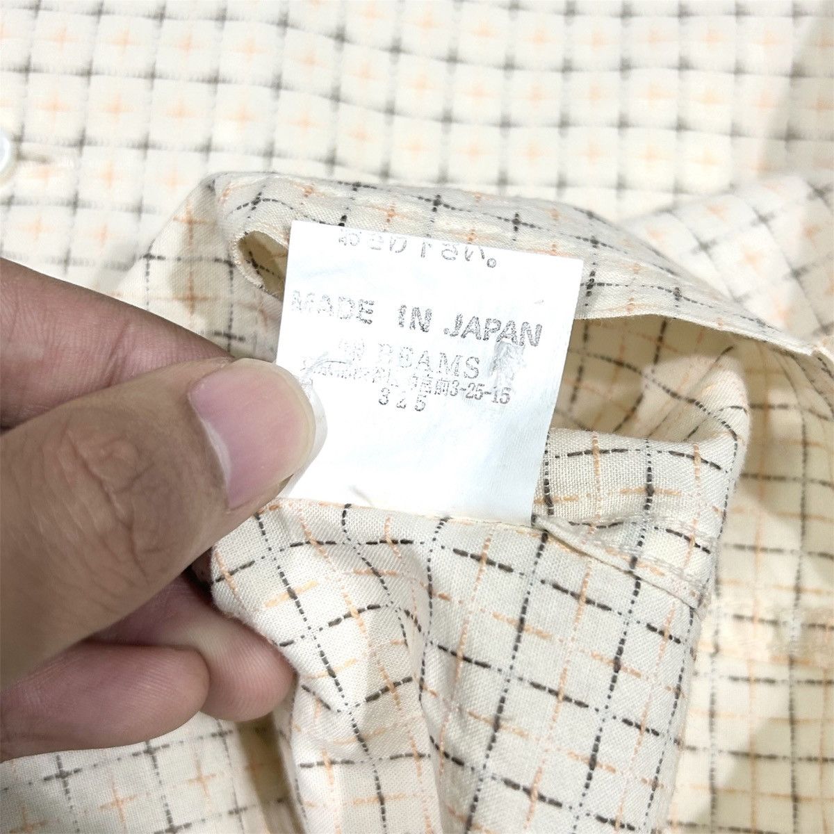 Beams Japan Beams Japan Checkered Star Button Up Longsleeves Shirt Size US M / EU 48-50 / 2 - 8 Thumbnail