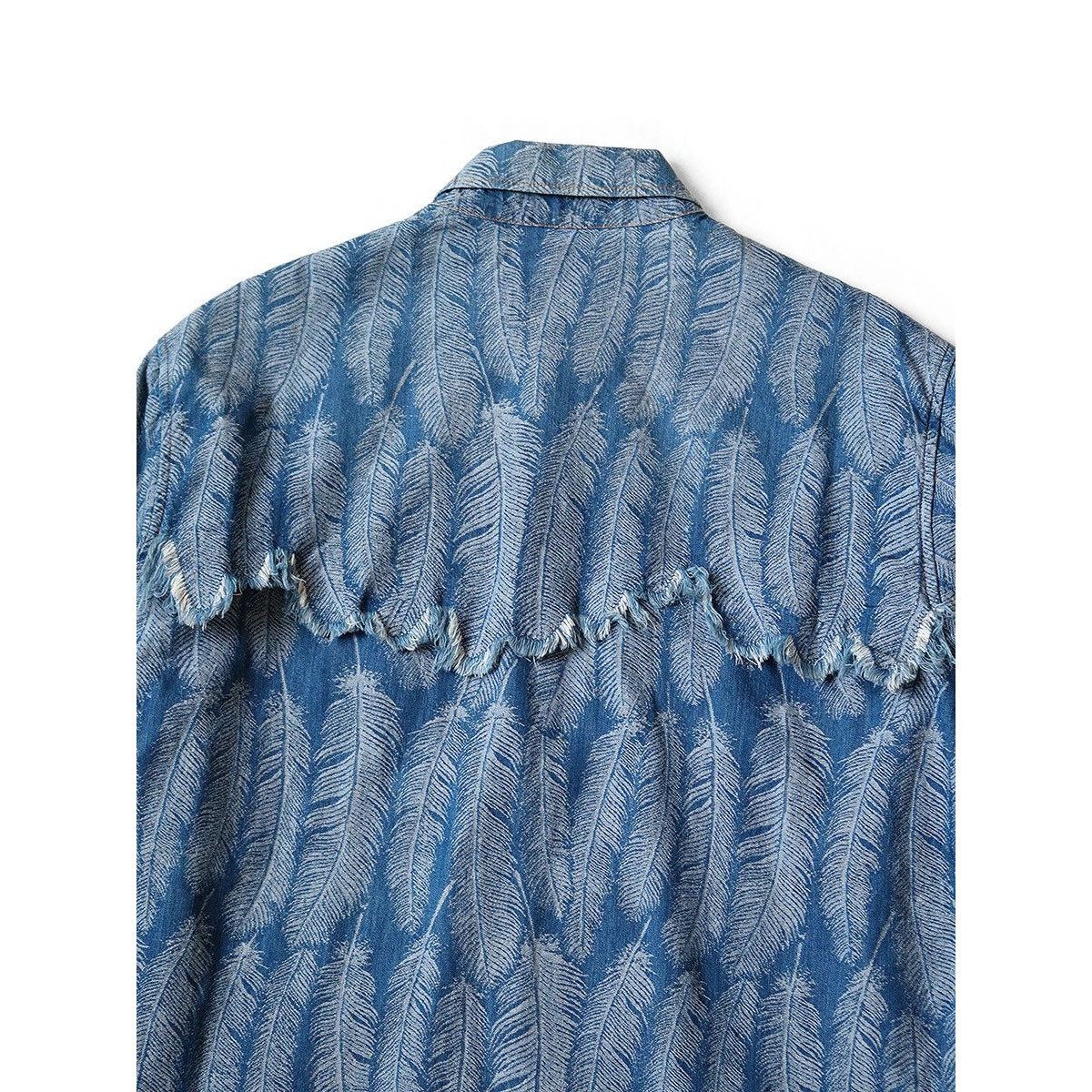 Kapital Kapital Magpie Denim Husky Western feather Shirt size4 Size US XL / EU 56 / 4 - 2 Thumbnail