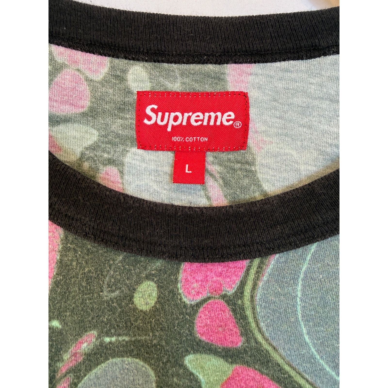 Supreme Supreme Marbled Arch Logo Cotton Tee T-Shirt, 2014, Large Size US L / EU 52-54 / 3 - 3 Thumbnail