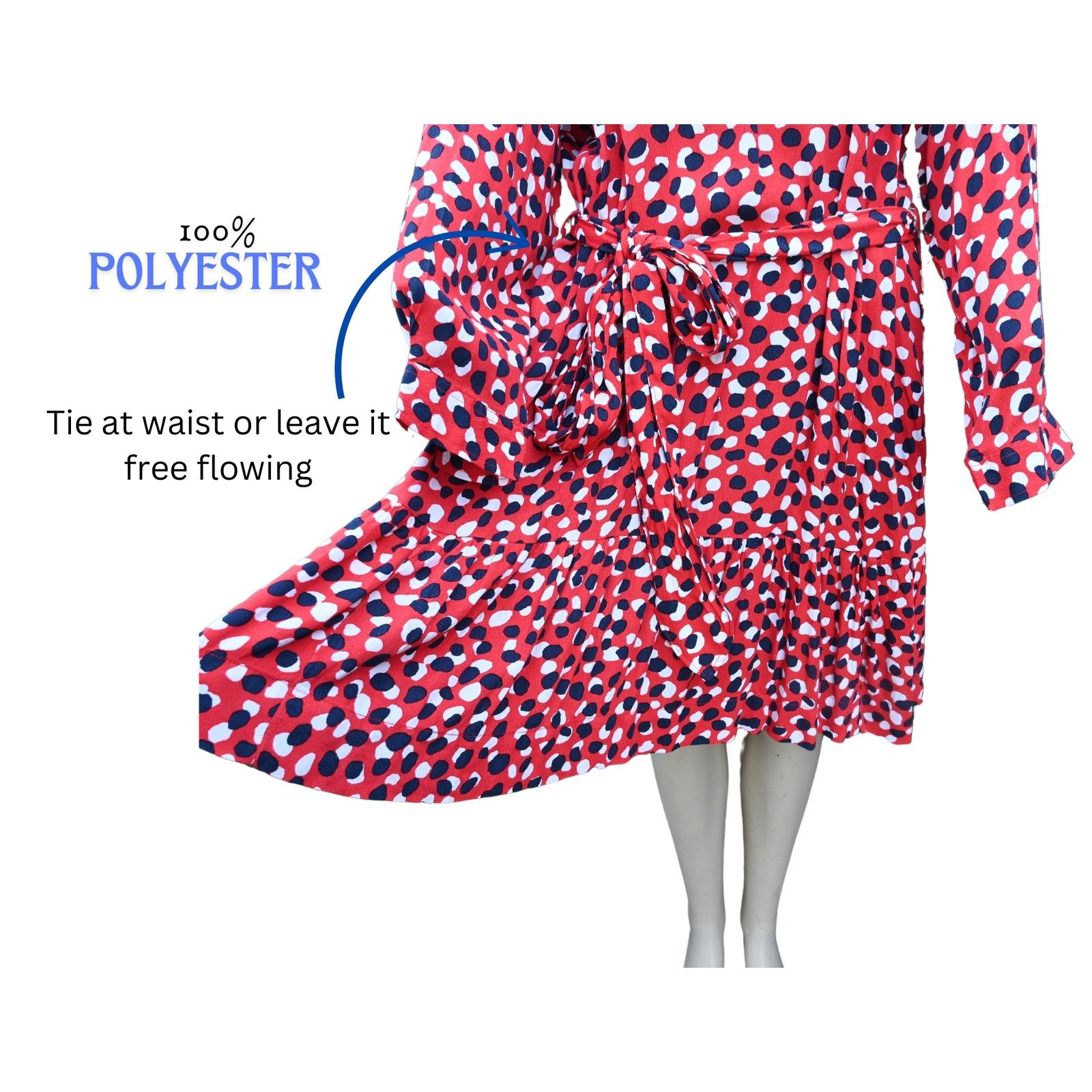 Assembly New York Free Assembly Swing Shift Dress, Size XL, Can Tie at Waist Size XL / US 12-14 / IT 48-50 - 2 Thumbnail