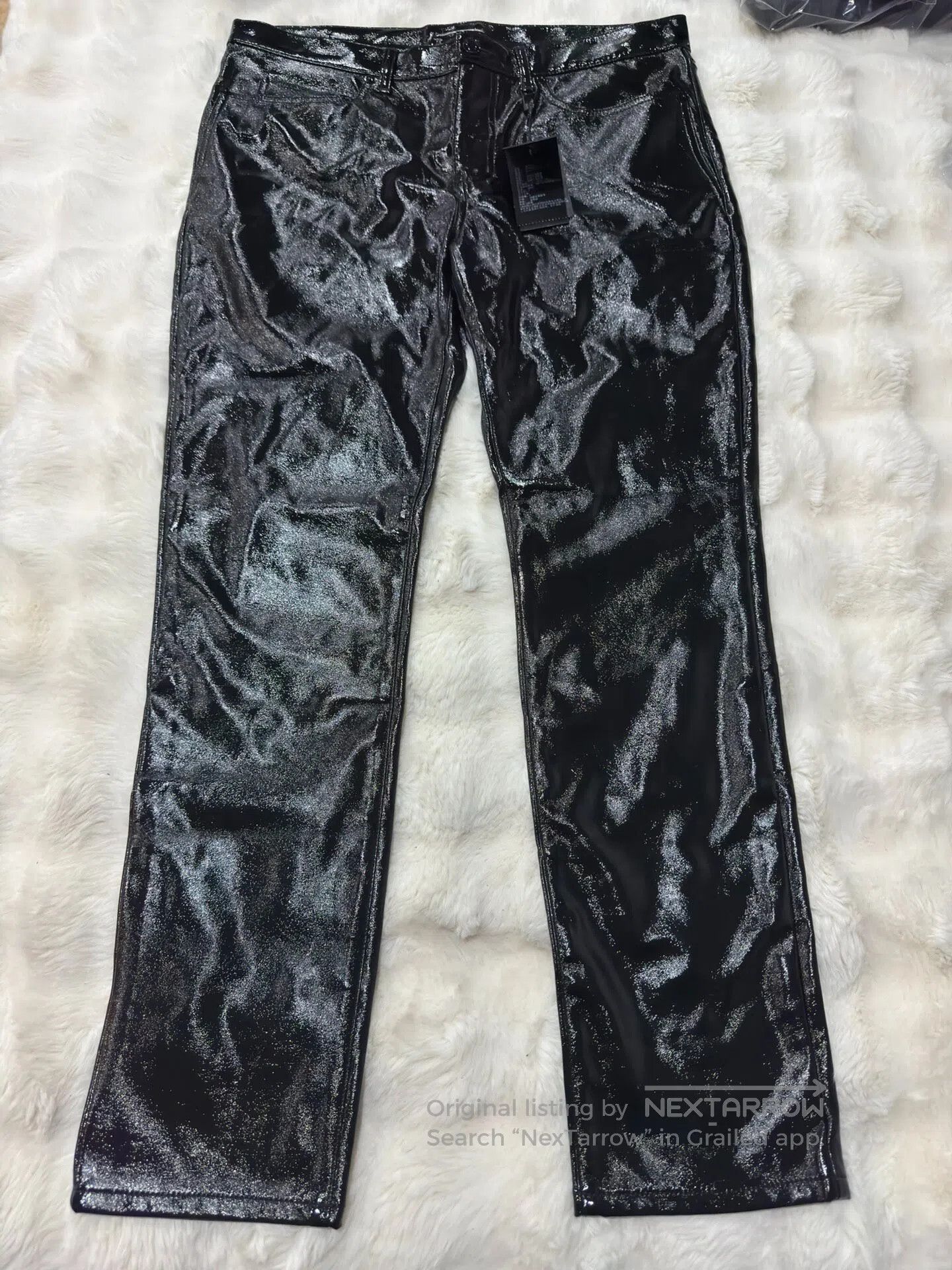 Saint Laurent Paris Saint Laurent Paris Lacquered Denim Pants| Size US 32 / EU 48 - 1 Thumbnail